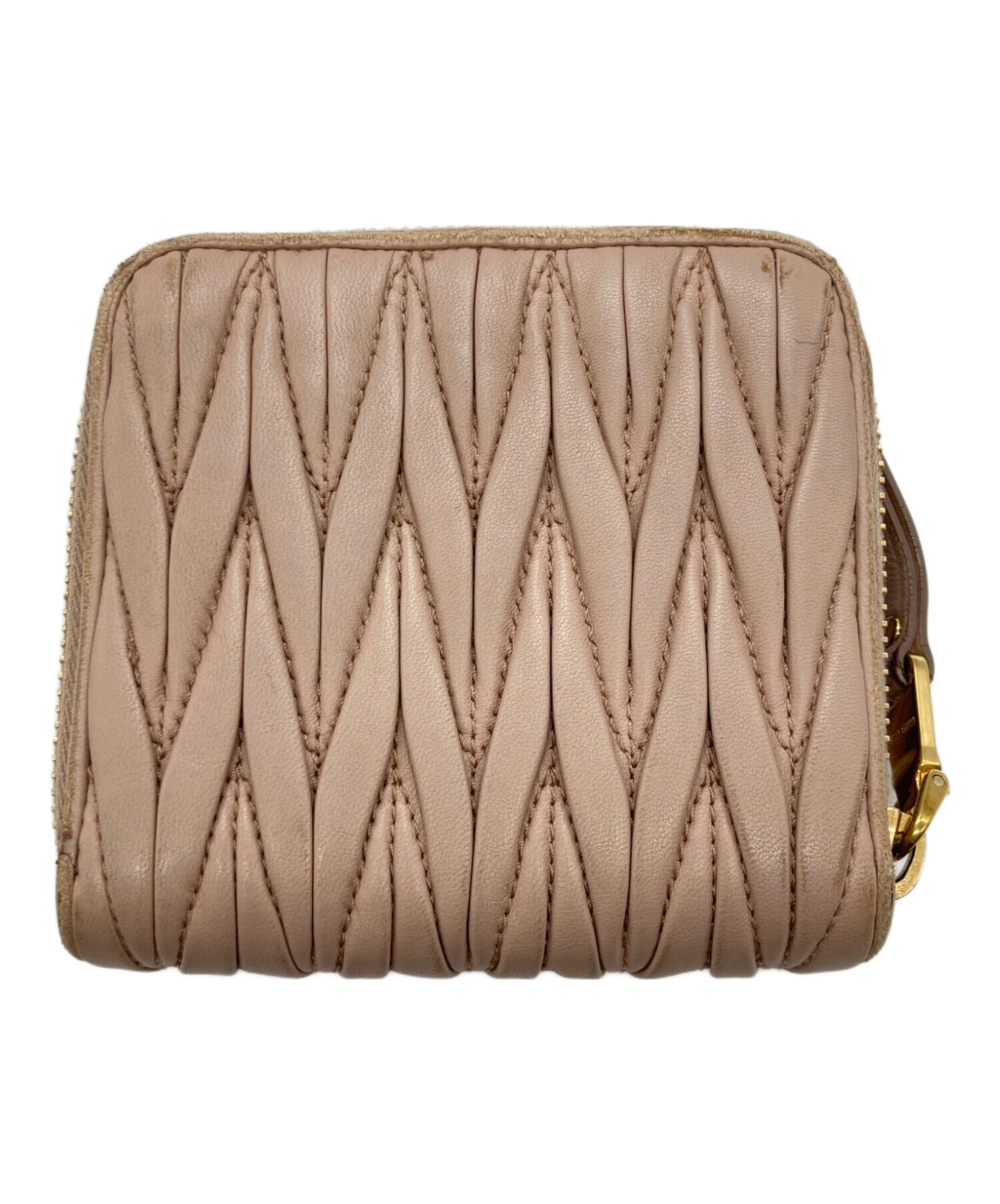 中古・古着通販】MIU MIU (ミュウミュウ) マテラッセ財布 ピンク