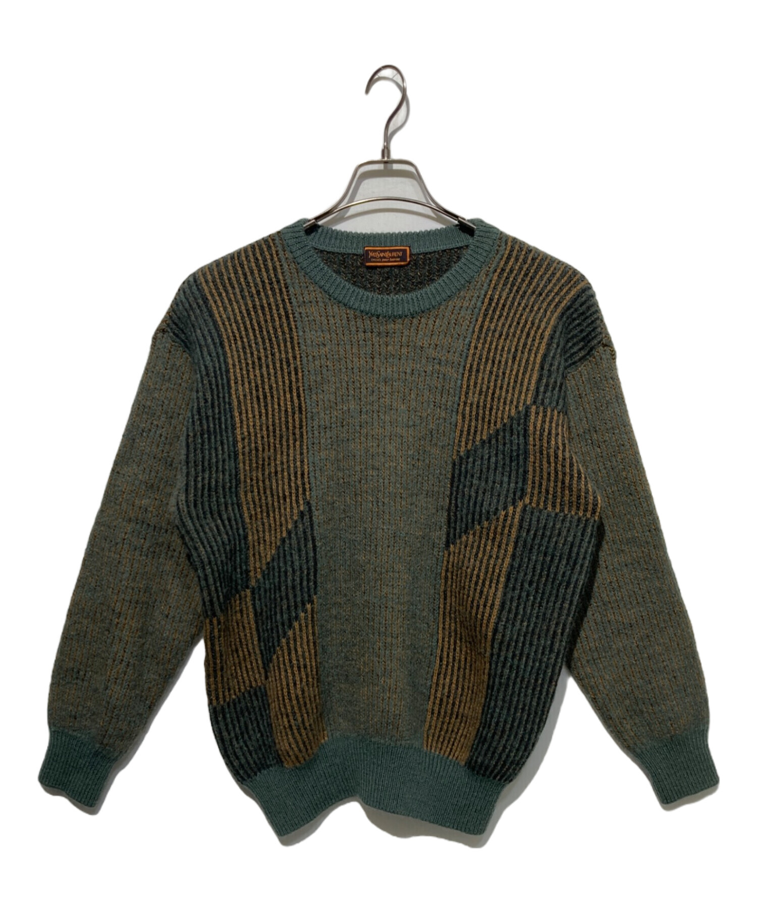 美品 vintage YSL イヴサンローラン ニット セーター カーディガン YSL アイボリー ニットセーター カーディガンイヴ・サンローラン