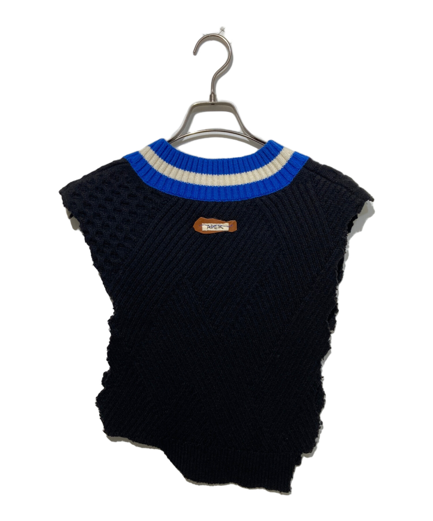 ADERERROR ベスト 中古・古着通販】ADER error (アーダーエラー) ニットベスト ブラック