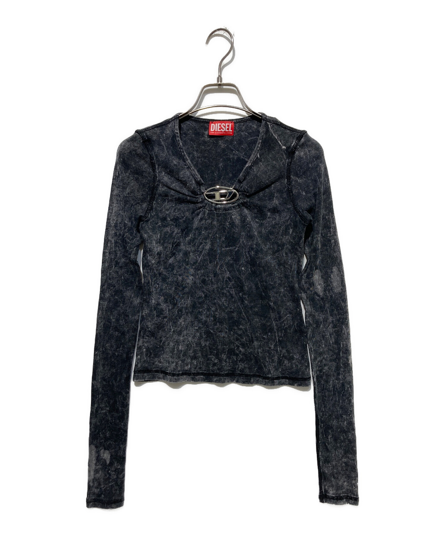 中古・古着通販】DIESEL (ディーゼル) Dメタルロゴカットソー グレー 