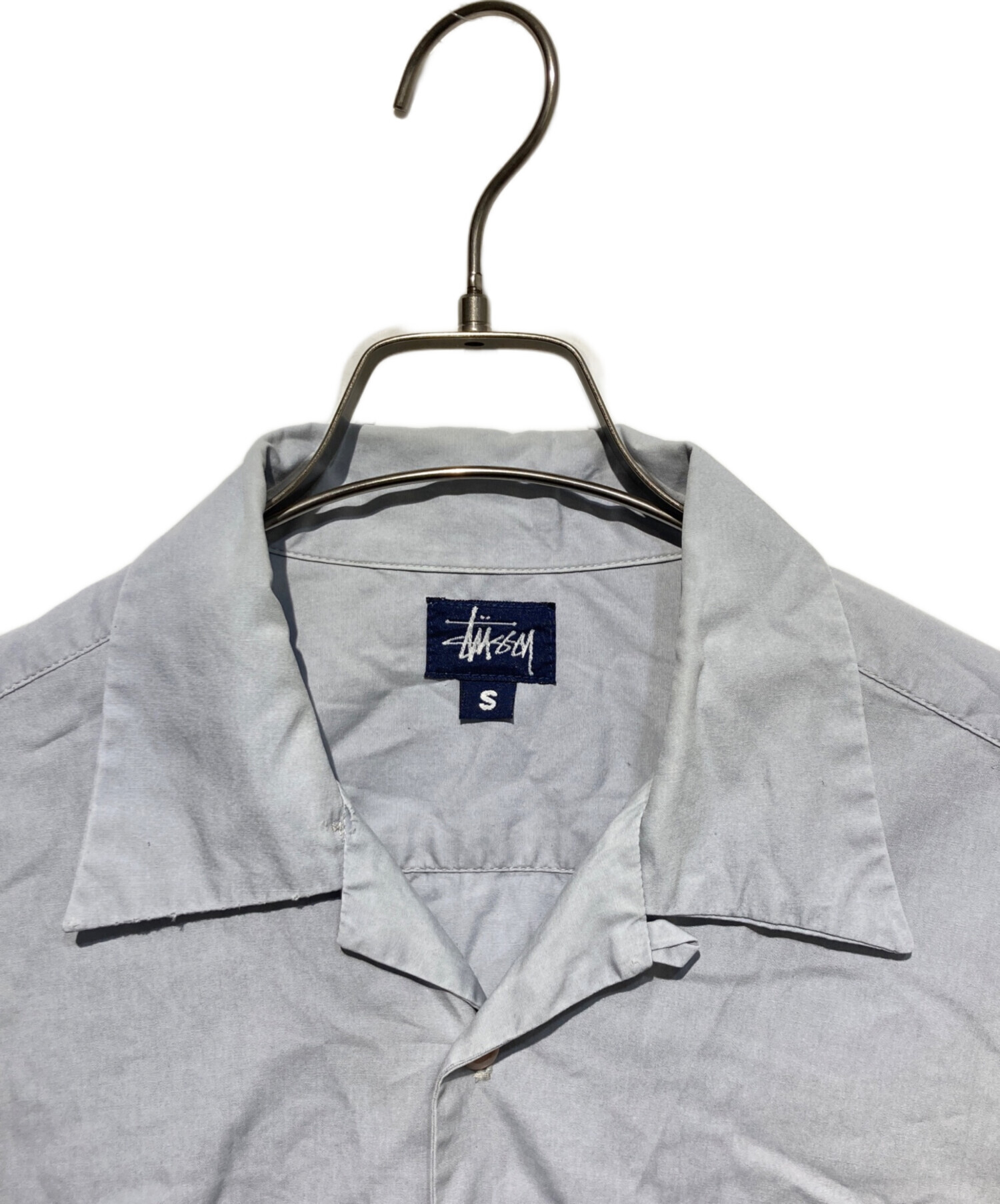 ＊交渉中＊stussy シャツ Sサイズ 中古・古着通販】stussy (ステューシー) オールドラインオープンカラー
