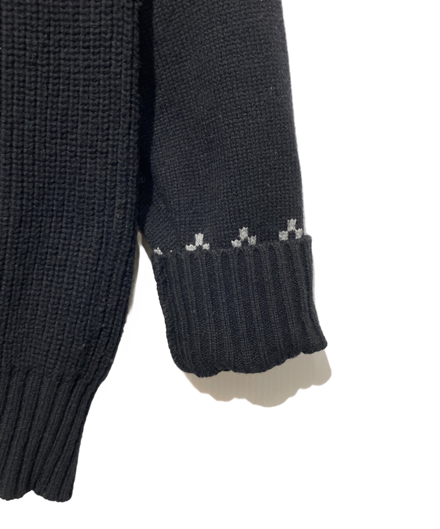 中古・古着通販】sacai (サカイ) 21AW Wool Knit Pullover ブラック