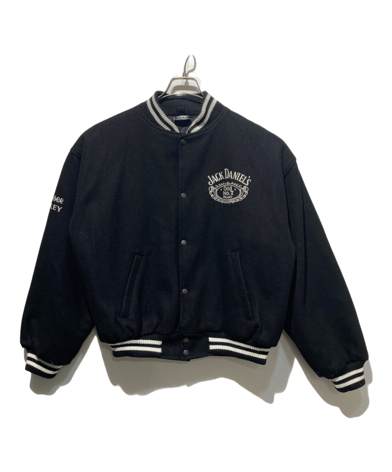 中古・古着通販】JACK DANIEL (ジャックダニエル) スタジャン ブラック