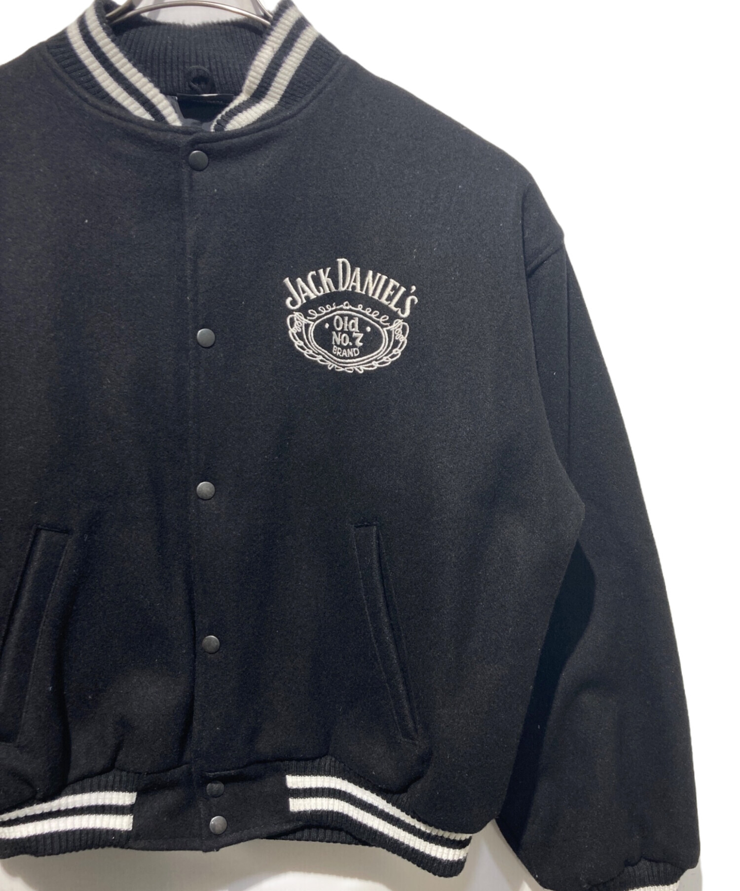 中古・古着通販】JACK DANIEL (ジャックダニエル) スタジャン ブラック