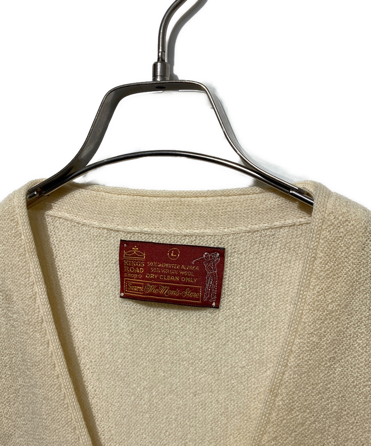 Sears sportswear シアーズ カーディガン Lサイズ 中古・古着通販】Sears (シアーズ) ニットカーディガン ブラウン