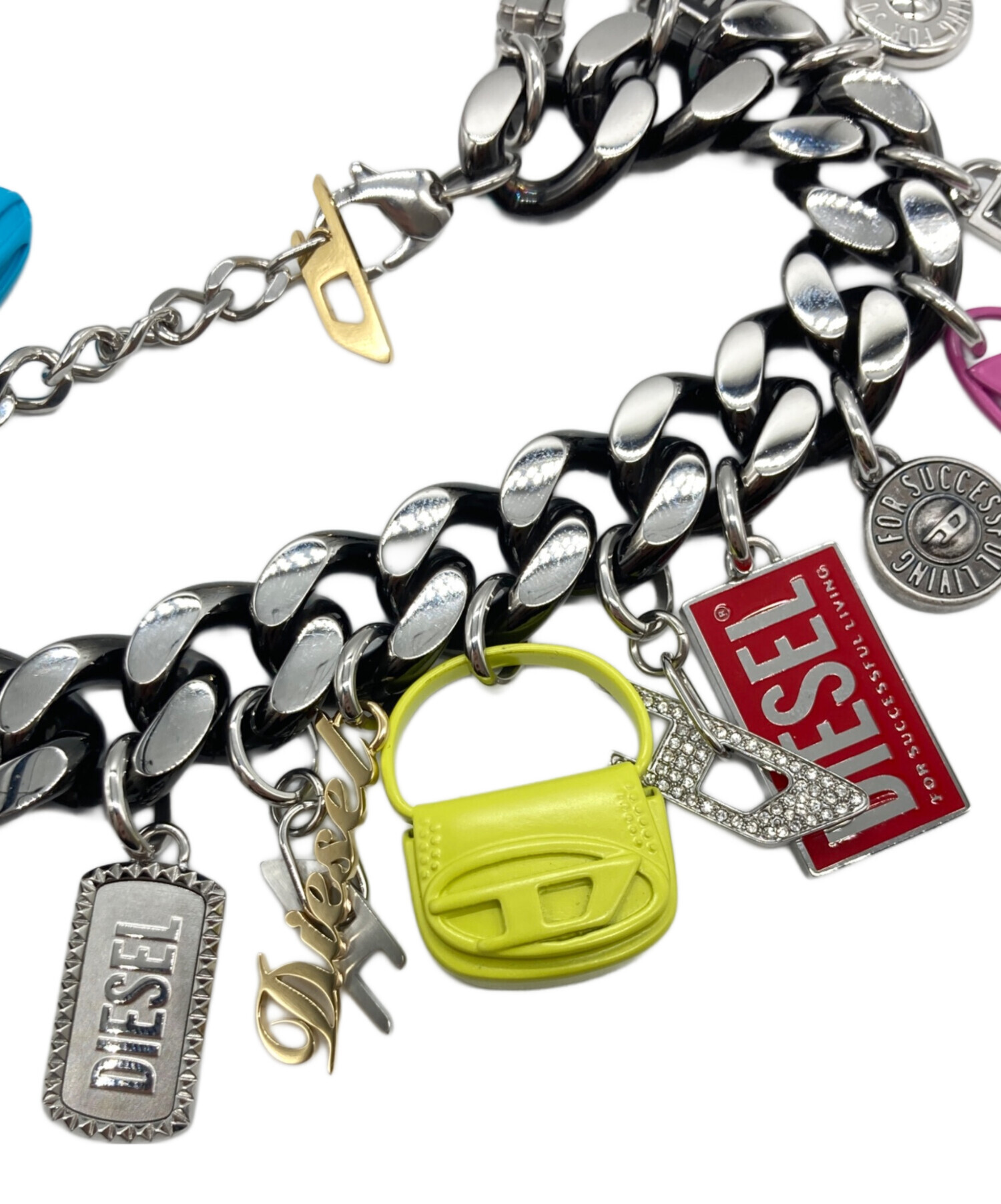 中古・古着通販】DIESEL (ディーゼル) チェーンブレスレット ブラック 