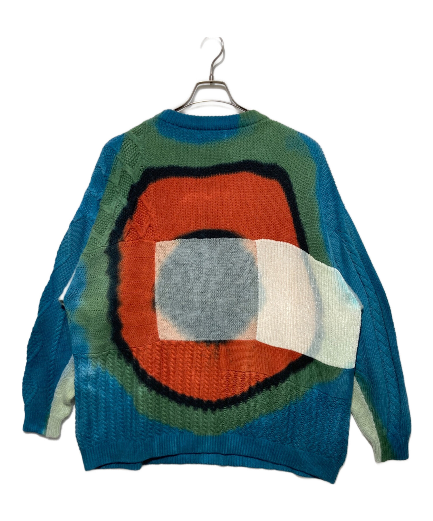 中古・古着通販】TTT MSW (ティー) Crazy pattern knit ブルー