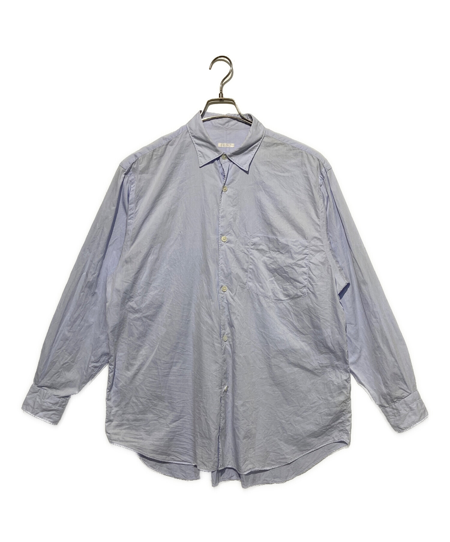 コモリシャツ 23SS サックス SAX サイズ2 COMOLI 23SS シャツSAX 2