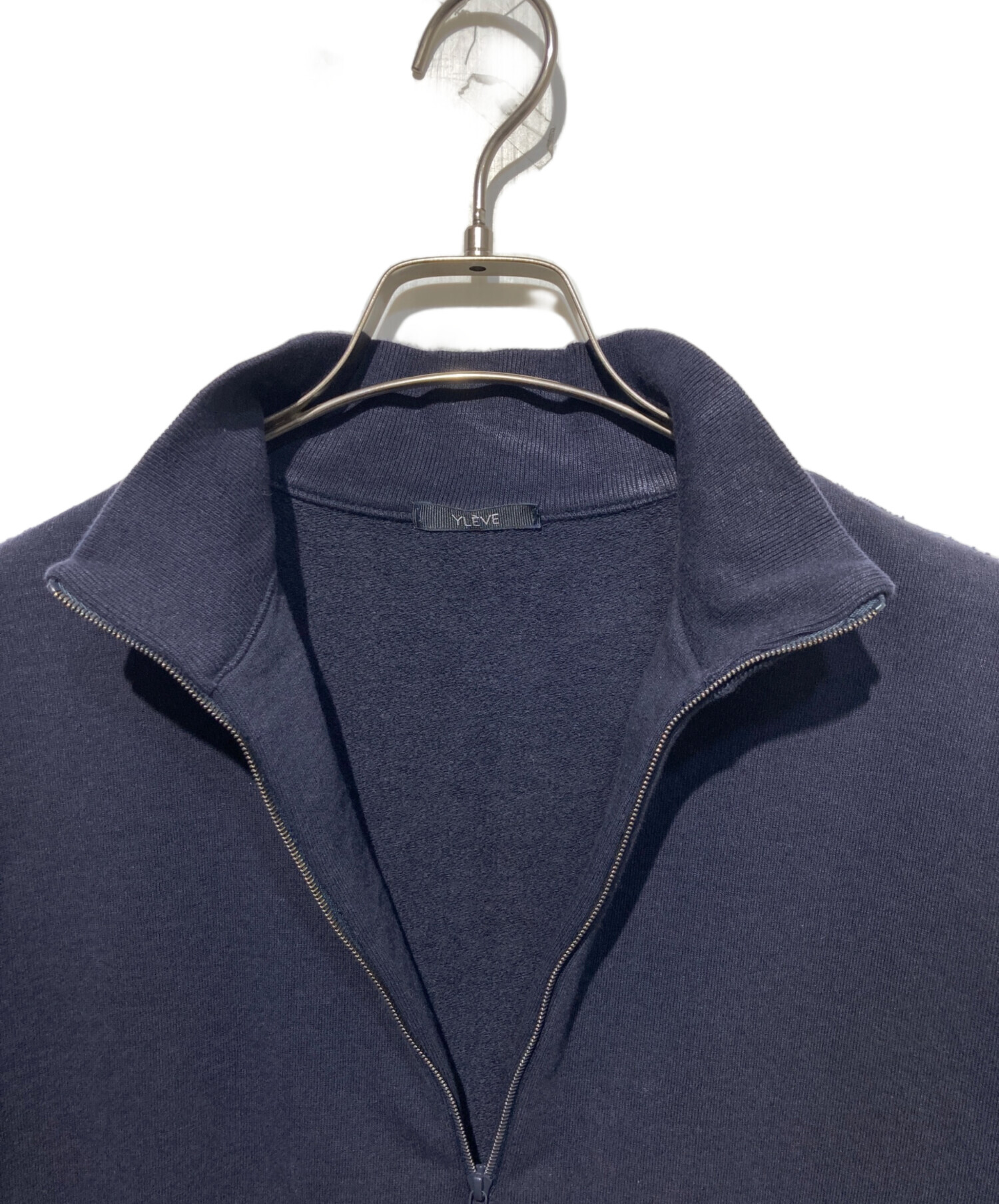 中古・古着通販】YLEVE (イレーヴ) ハーフジップスウェット ネイビー