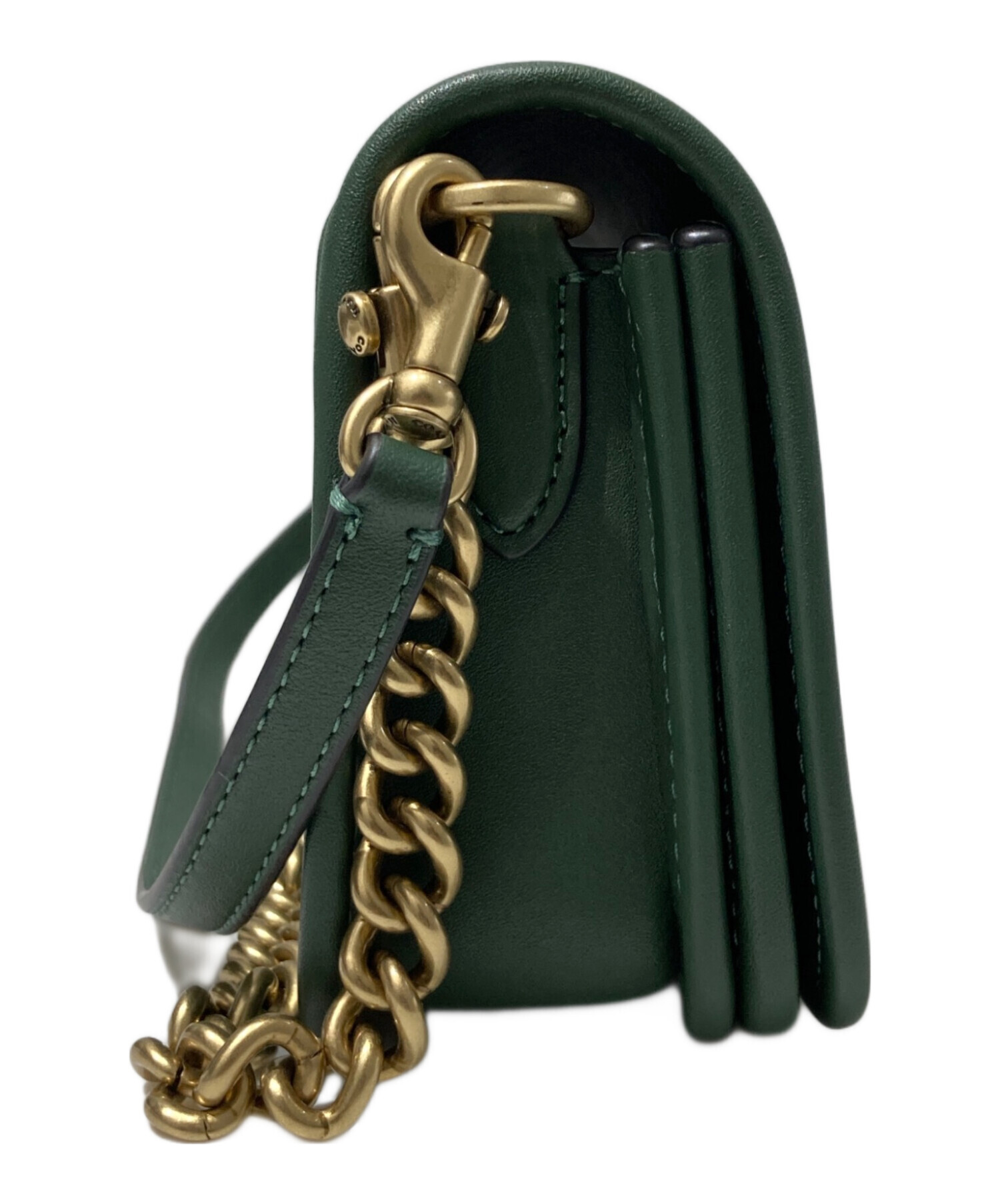 ✨美品✨COACH コーチ ディンキー ショルダーバッグ ターンロック グリーン 中古・古着通販】COACH (コーチ) ディンキー ターンロックショルダー