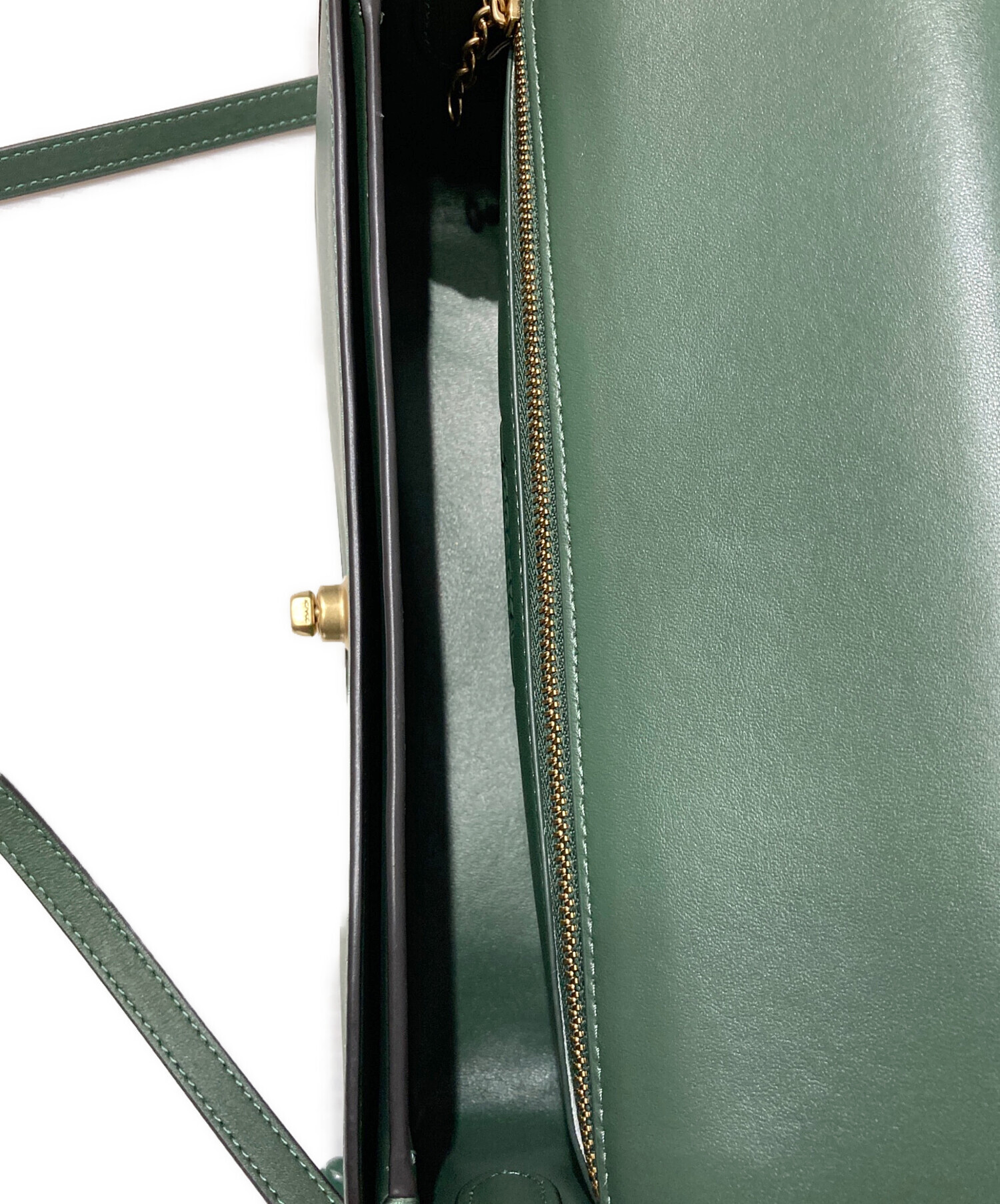 ✨美品✨COACH コーチ ディンキー ショルダーバッグ ターンロック グリーン 中古・古着通販】COACH (コーチ) ディンキー ターンロックショルダー