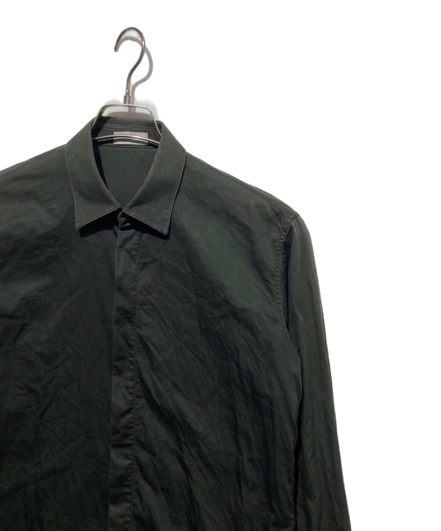 中古・古着通販】Dior Homme (ディオール オム) 比翼シャツ ブラック