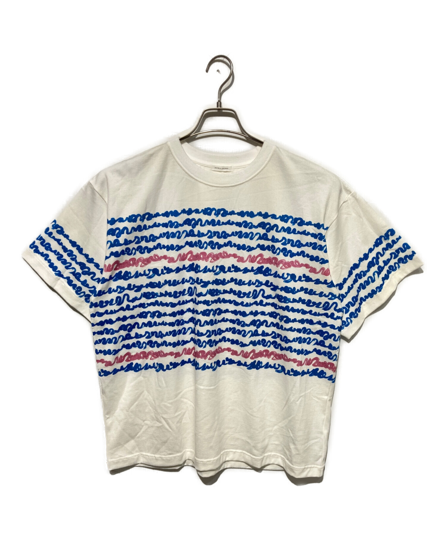 中古・古着通販】HERALBONY (ヘラルボニー) アートボーダーTシャツ
