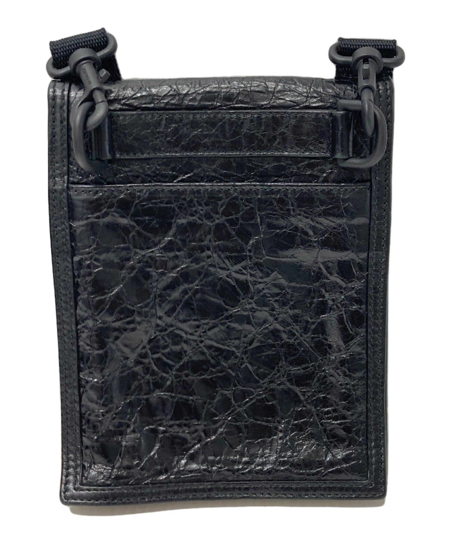 ■中古■　バレンシアガ　エクスプローラー ショルダー バッグ ポーチ レザー ブラック 【344756】2 BALENCIAGA】バレンシアガ『エクスプローラー スモールポーチ』655982