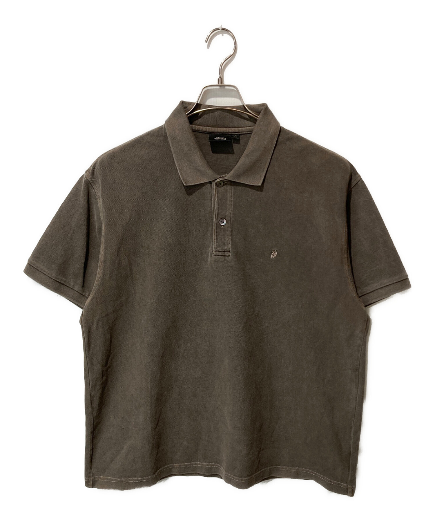 STUSSY PIGMENT DYED PIQUE POLO Sサイズ 中古・古着通販】stussy (ステューシー) PIGMENT DYED PIQUE POLO