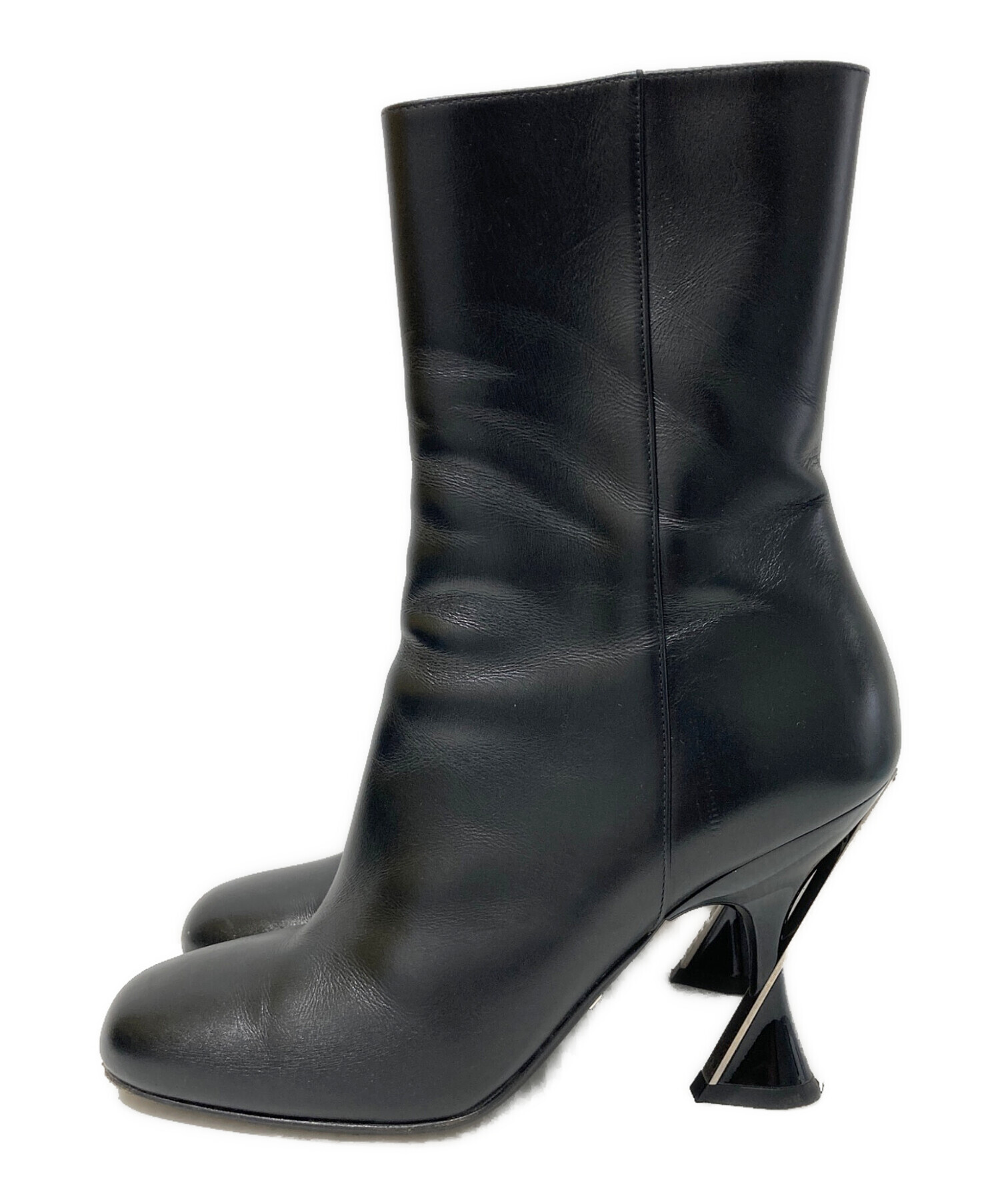 中古・古着通販】GUCCI (グッチ) メタルヒールサイドジップ