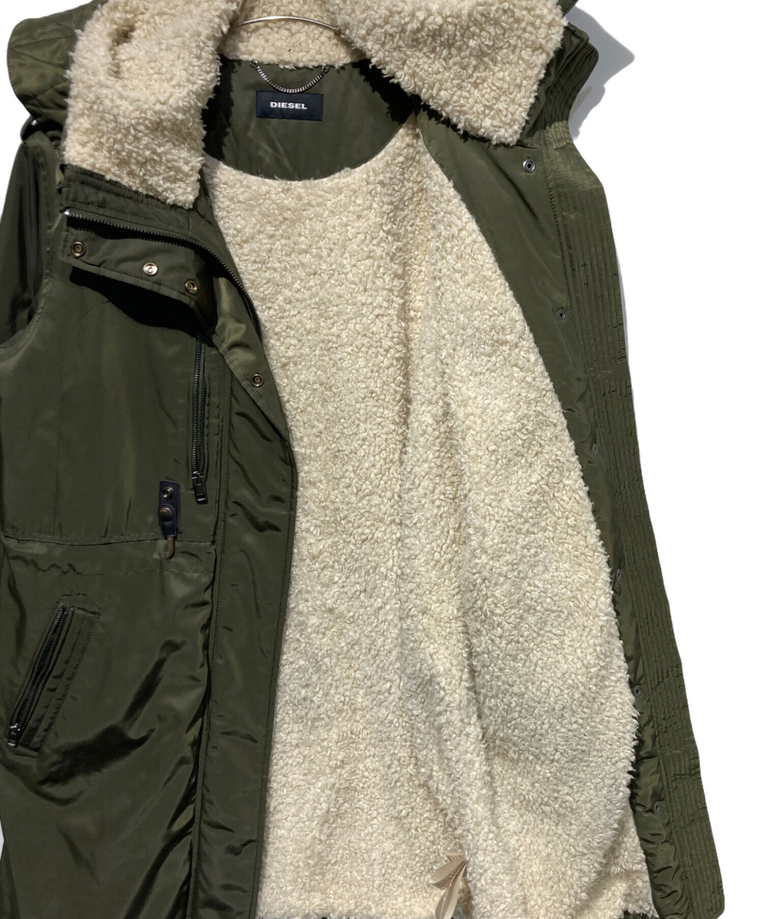 中古・古着通販】DIESEL (ディーゼル) 裏ボアフーデットコート