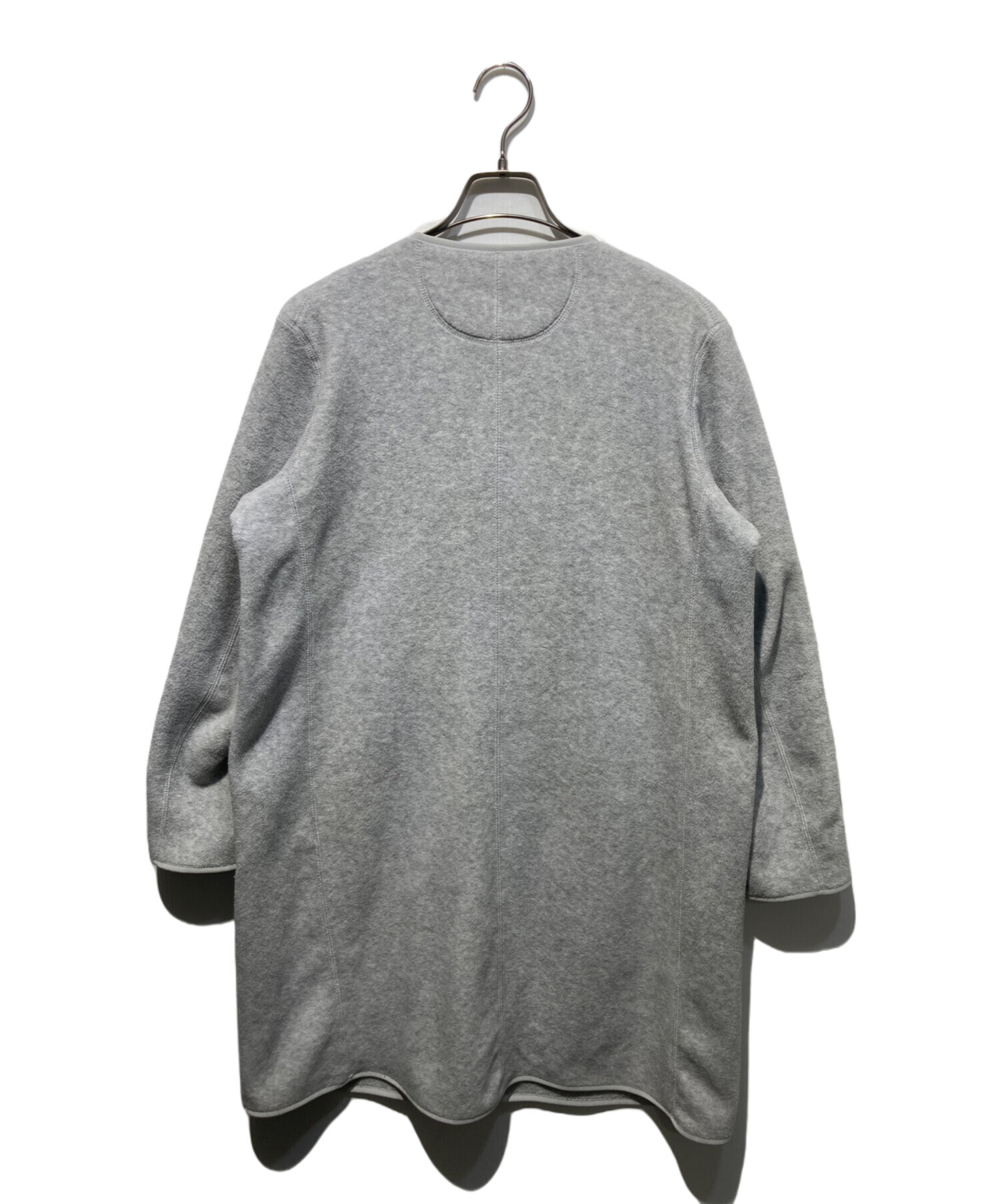 中古・古着通販】DANTON (ダントン) フリースカラーレスコート グレー