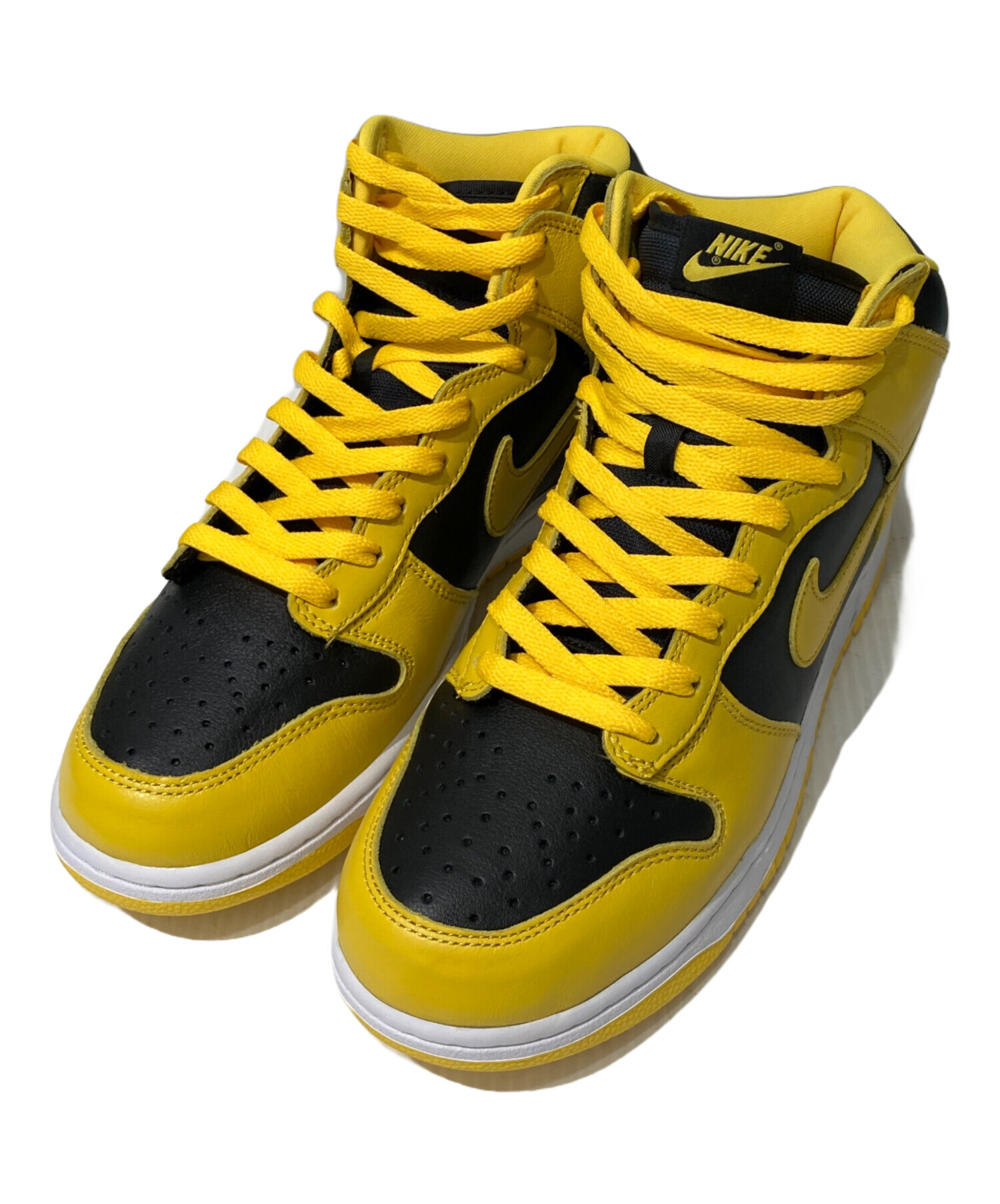 中古・古着通販】NIKE (ナイキ) ハイカットスニーカー イエロー サイズ