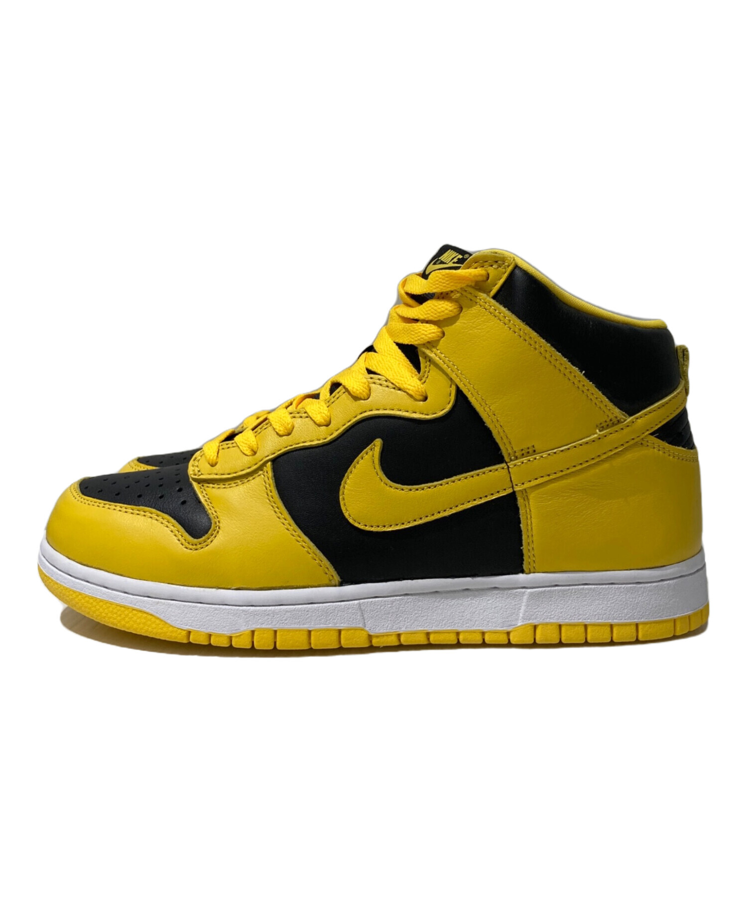 中古・古着通販】NIKE (ナイキ) ハイカットスニーカー イエロー サイズ