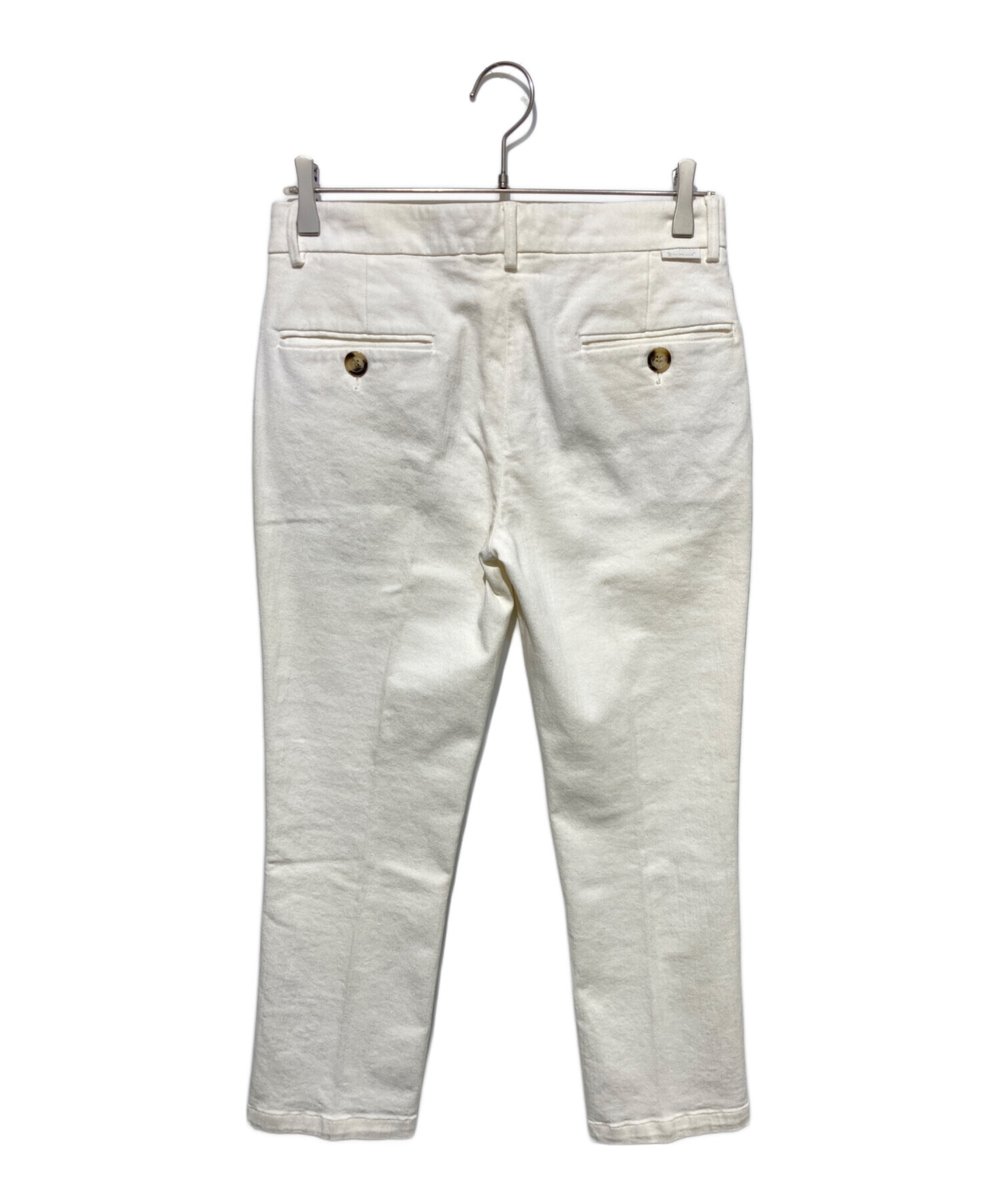 中古・古着通販】MONCLER (モンクレール) デニムパンツ ホワイト