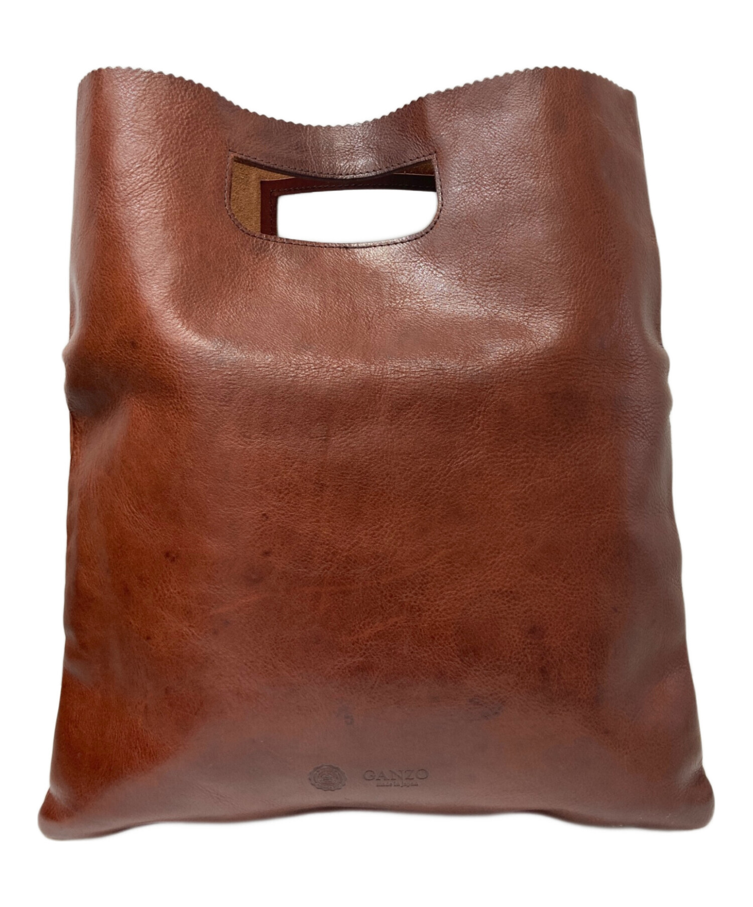 中古・古着通販】GANZO (ガンゾ) SACCHETTO2 レザーハンドバッグ