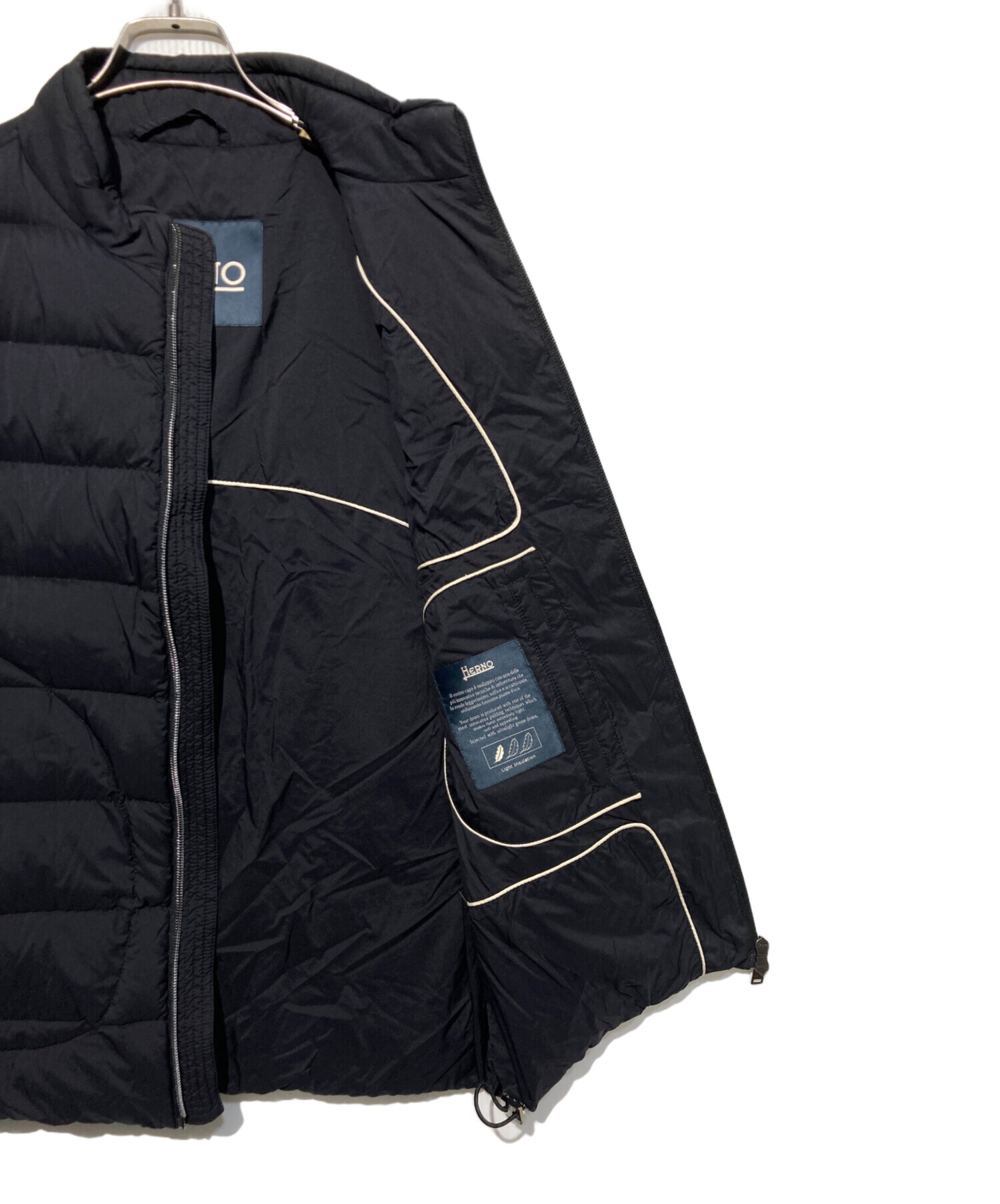 【未使用】ヘルノロゴダウンベスト48 HERNO 「HERNO」 ダウンベスト 48 ブラック メンズ : ZOZOTOWN Yahoo