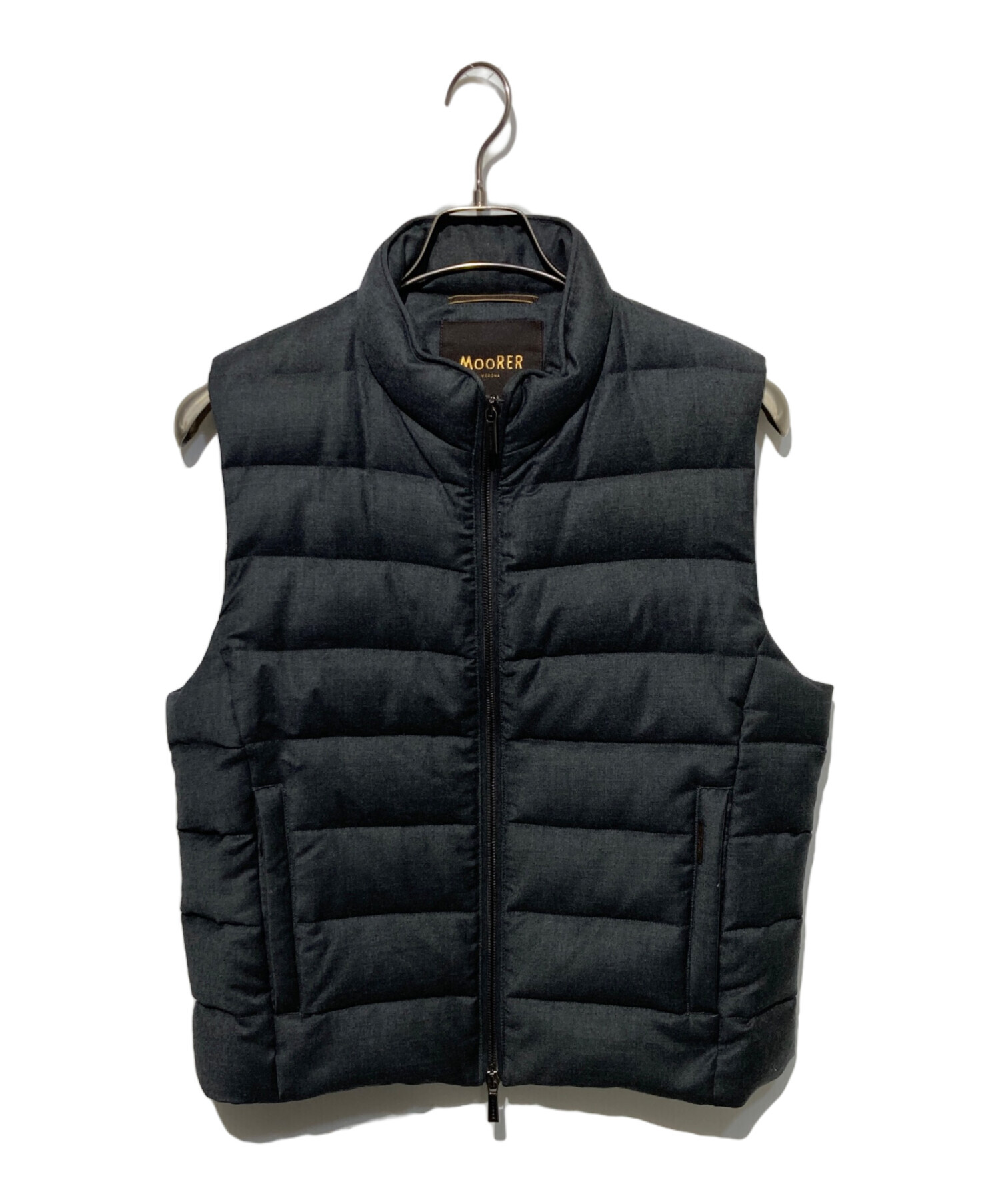 中古・古着通販】MOORER (ムーレー) ダウンベスト グレー サイズ:44