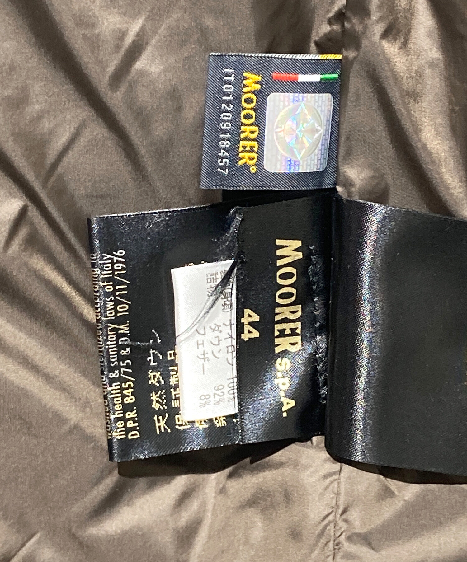 中古・古着通販】MOORER (ムーレー) ダウンベスト グレー サイズ:44 