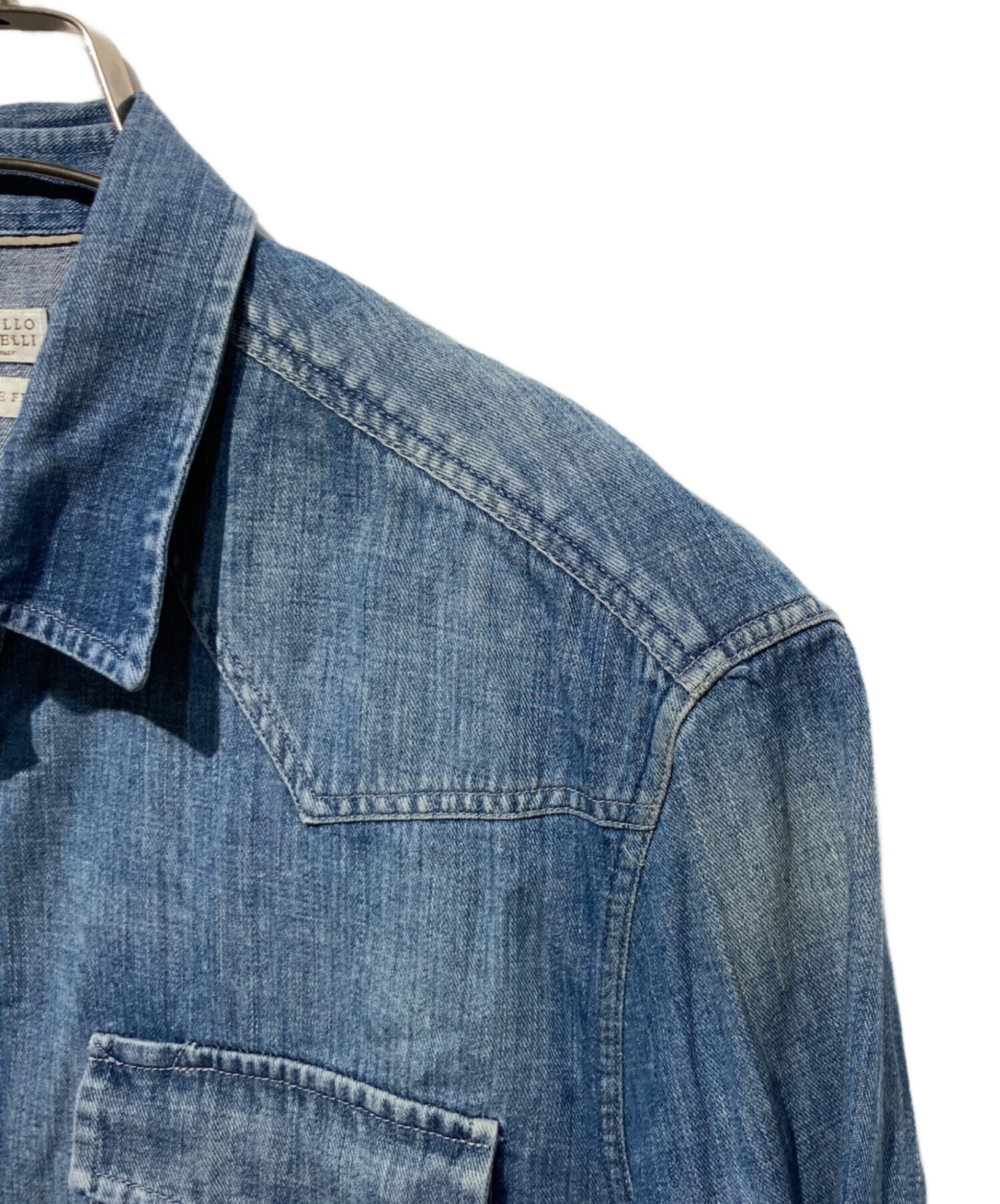 中古・古着通販】BRUNELLO CUCINELLI (ブルネロクチネリ) デニムシャツ
