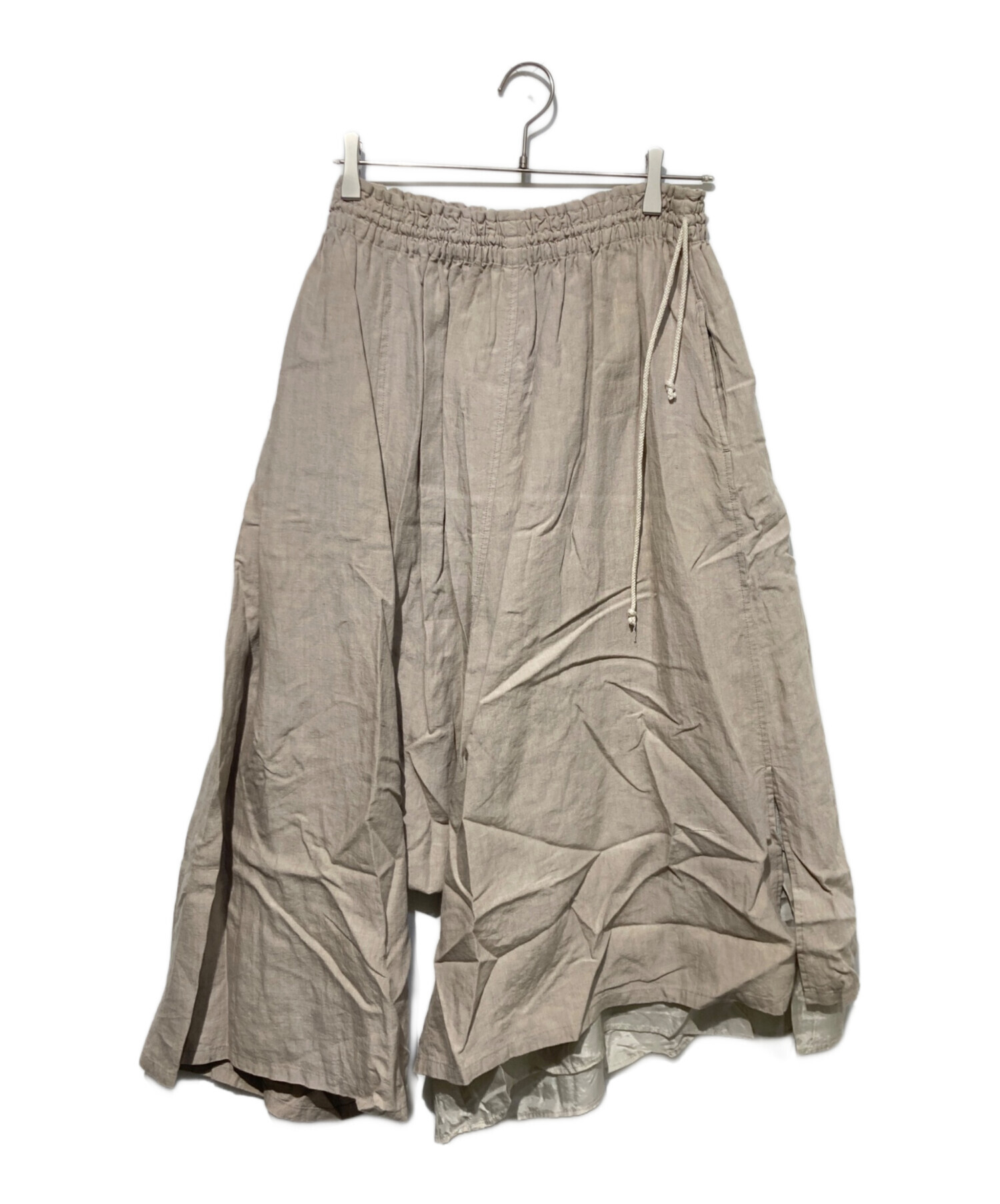 中古・古着通販】Y's (ワイズ) リネンサルエルパンツ ベージュ サイズ