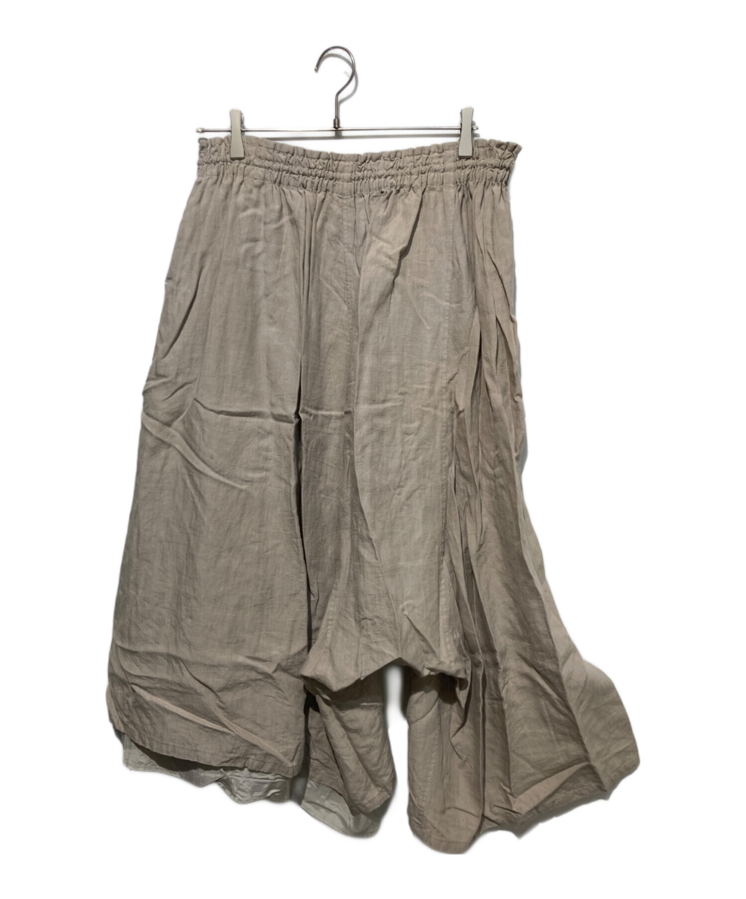 中古・古着通販】Y's (ワイズ) リネンサルエルパンツ ベージュ サイズ