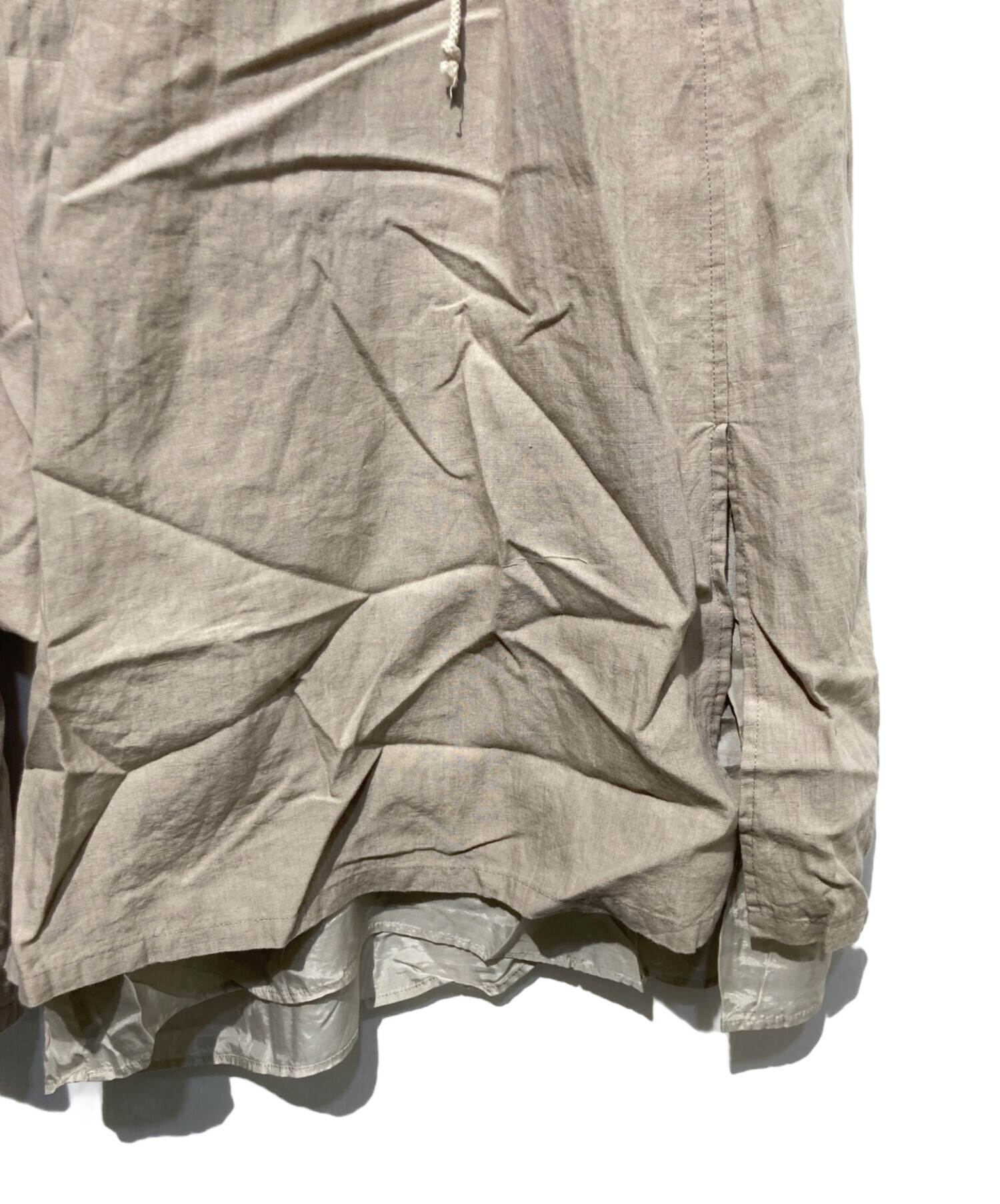 中古・古着通販】Y's (ワイズ) リネンサルエルパンツ ベージュ サイズ