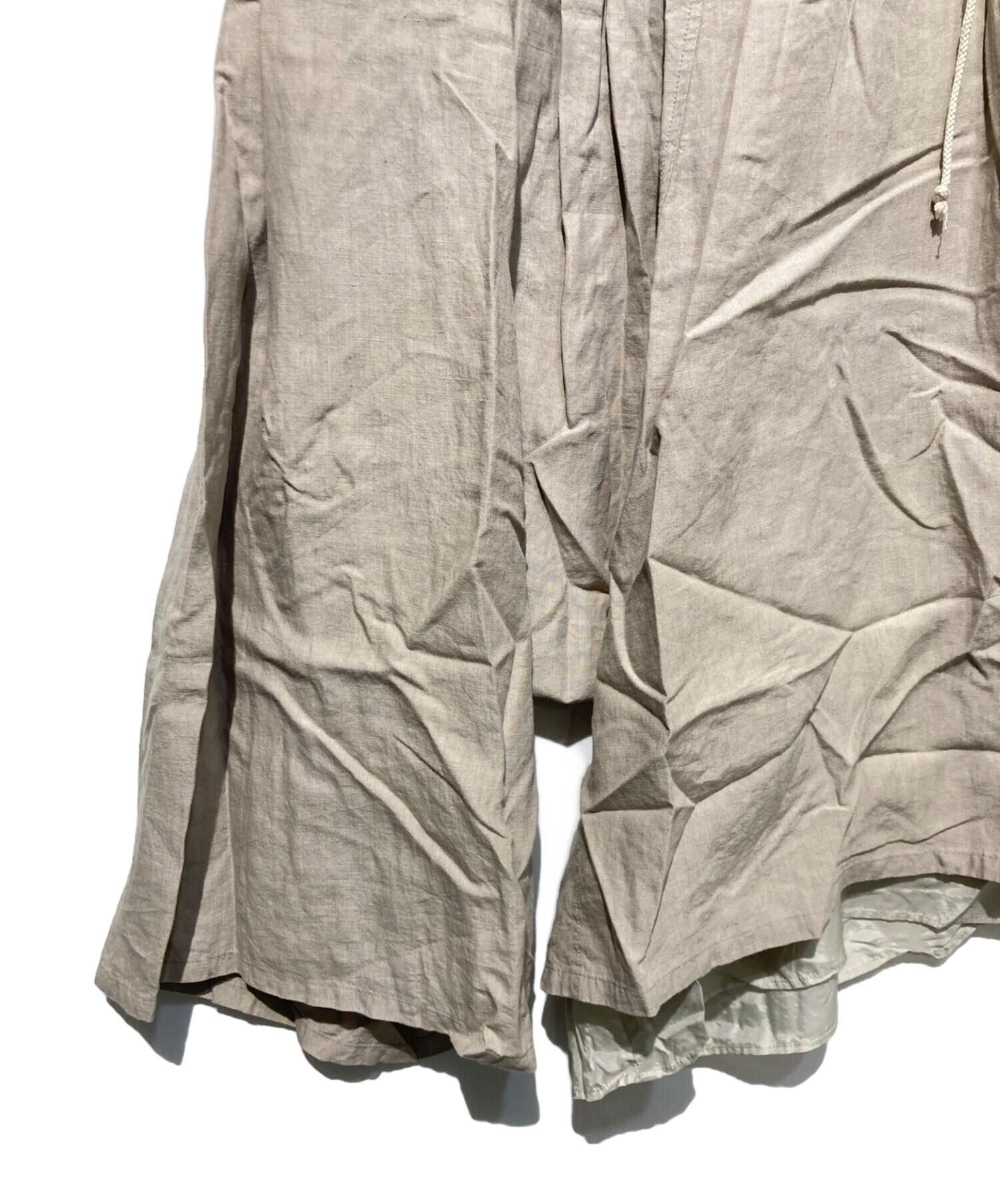 中古・古着通販】Y's (ワイズ) リネンサルエルパンツ ベージュ サイズ