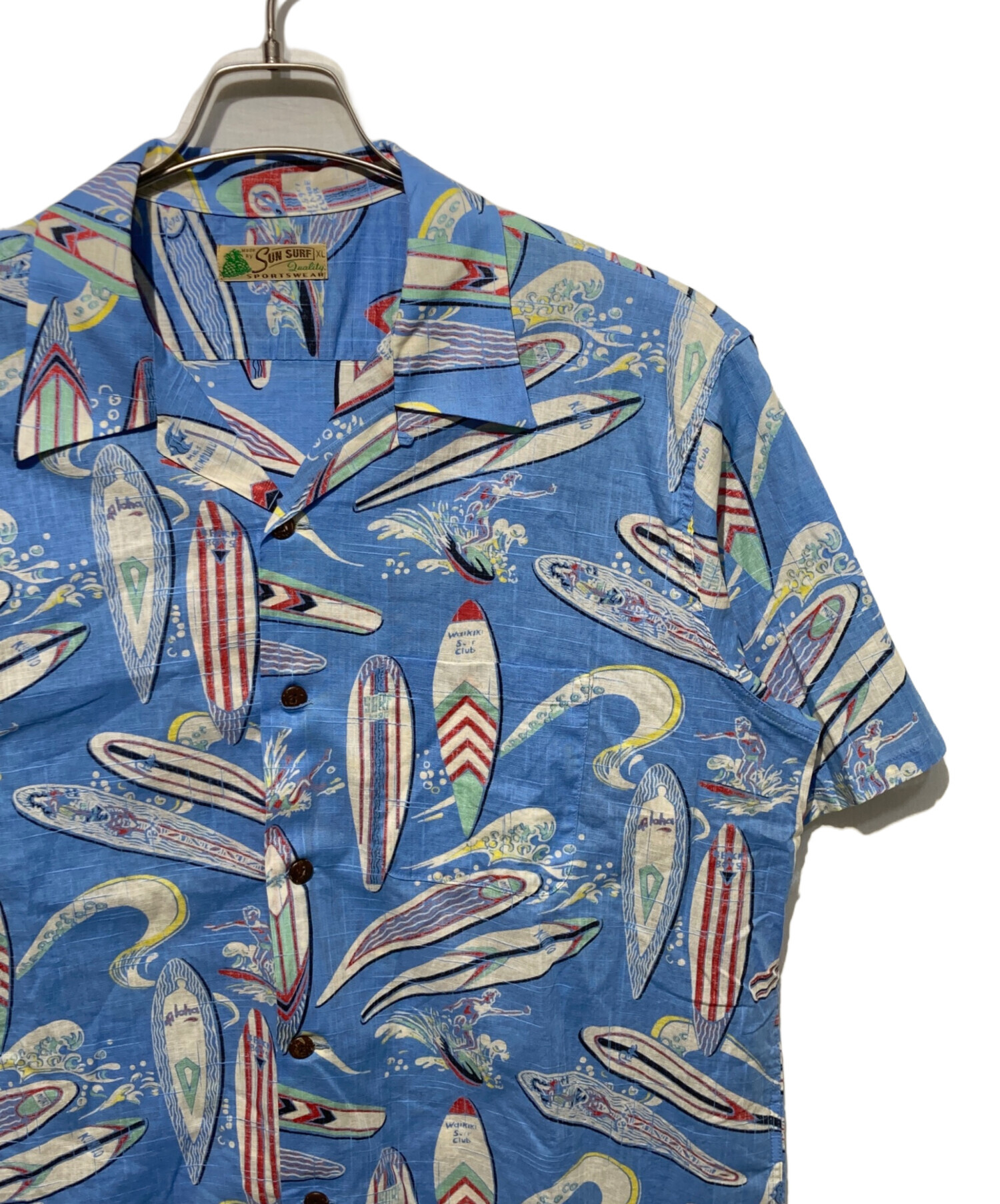 【中古】 海ふかく 中古・古着通販】Sun Surf (サンサーフ) COTTON × LINEN OPEN SHIRT