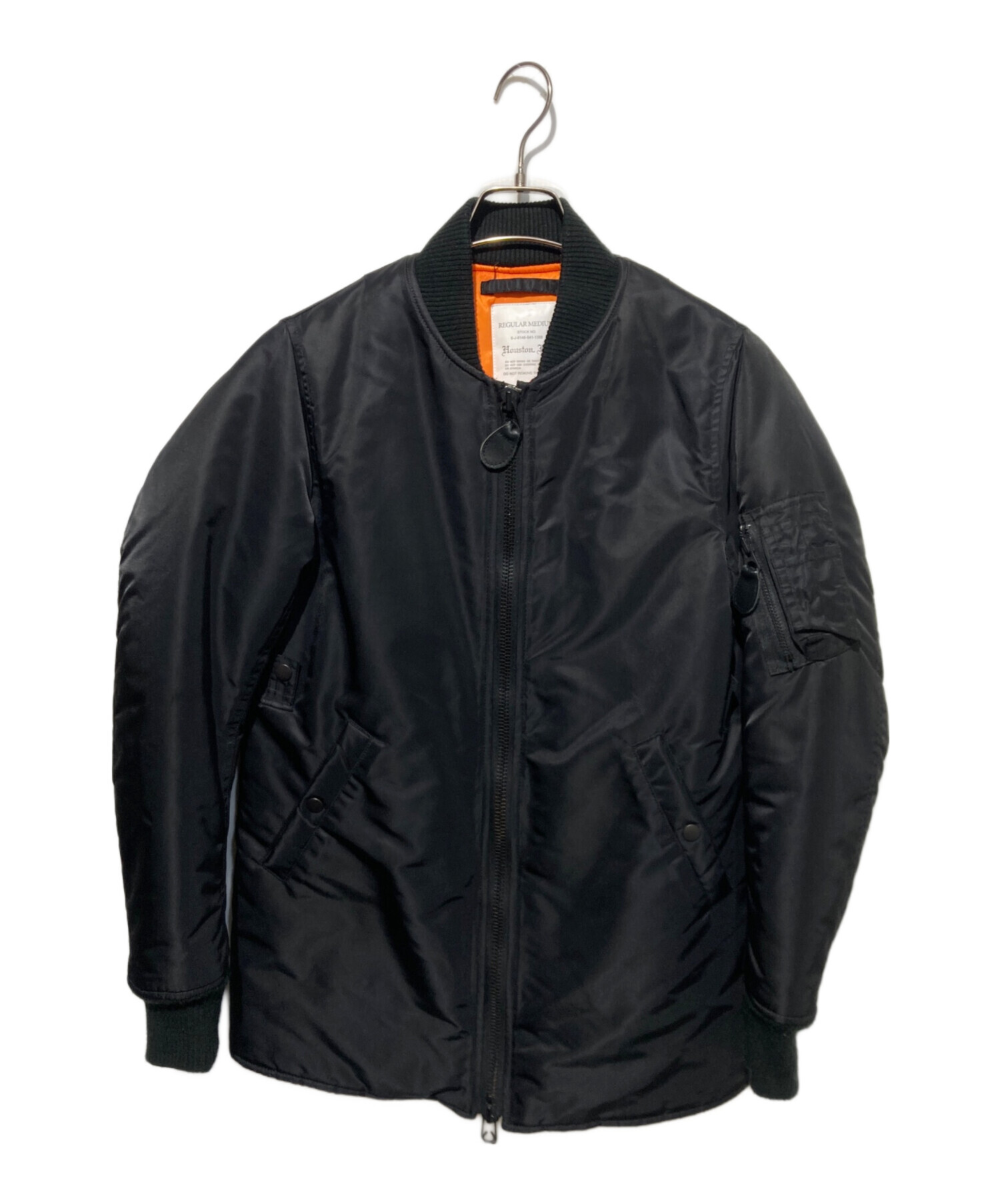 中古・古着通販】HOUSTON (ヒューストン) フライトジャケット ブラック