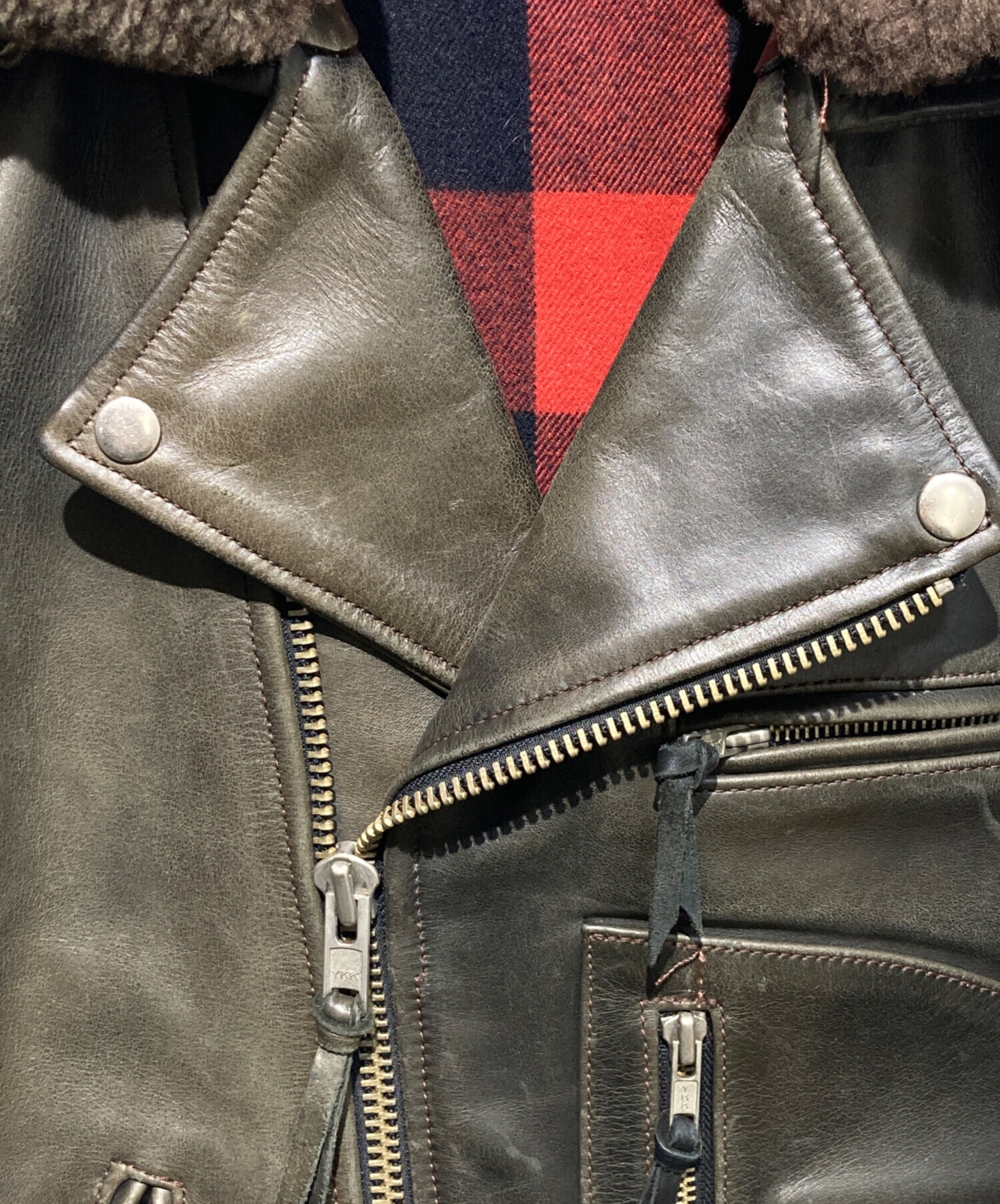 中古・古着通販】freeclom (フリークロム) レザーライダースジャケット