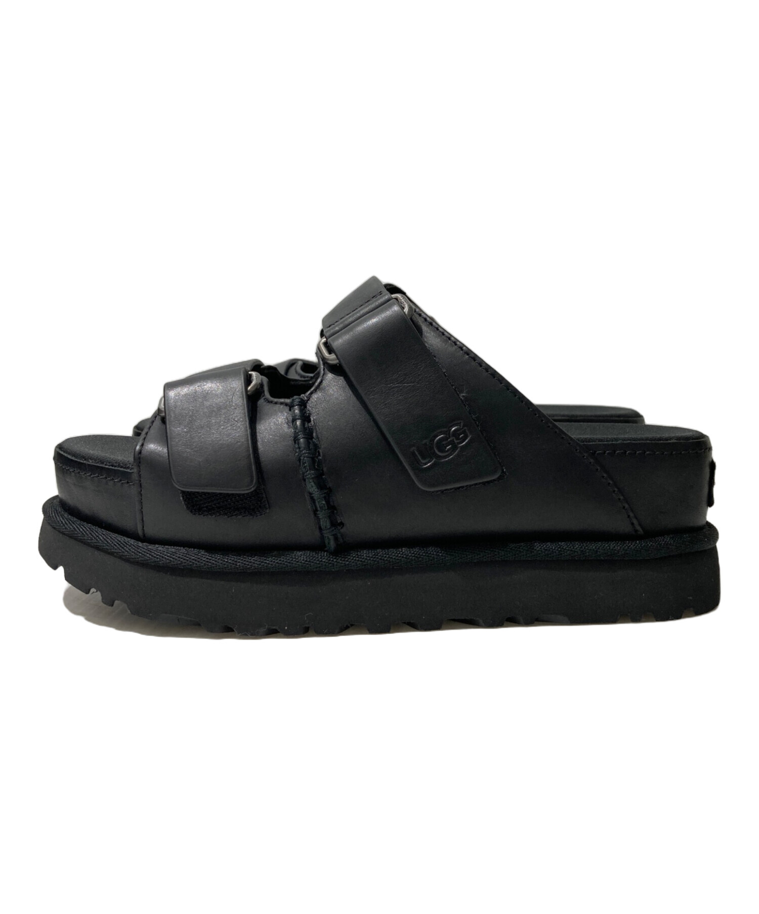 中古・古着通販】UGG (アグ) GOLDENSTAR HI SLIDE サンダル ブラック