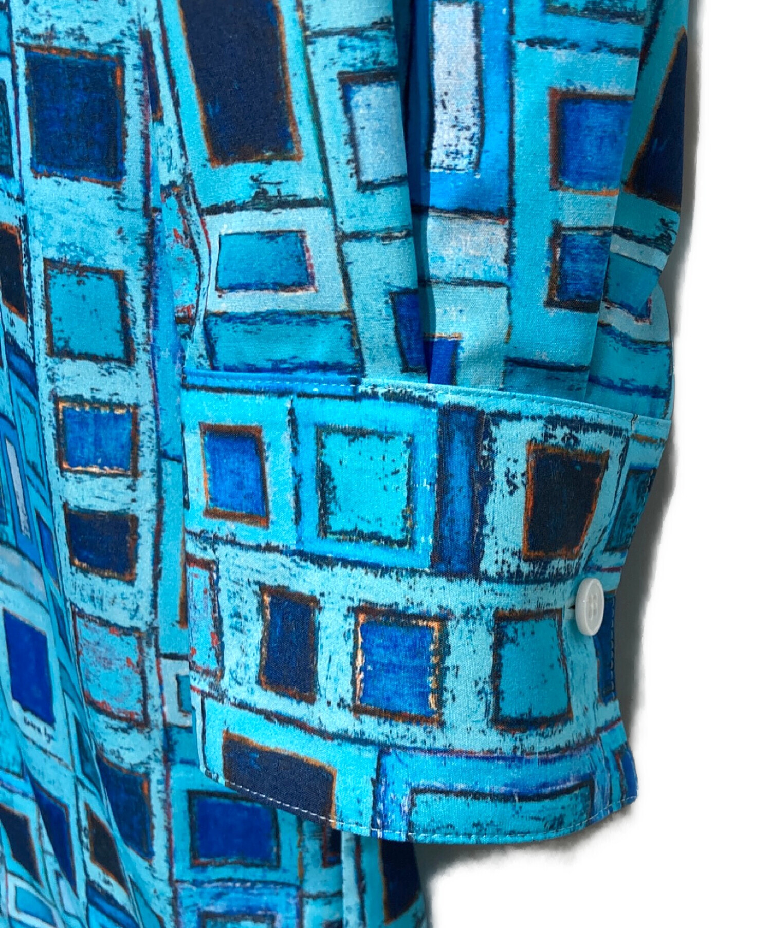 中古・古着通販】HERALBONY (ヘラルボニー) シャツワンピース「青い窓