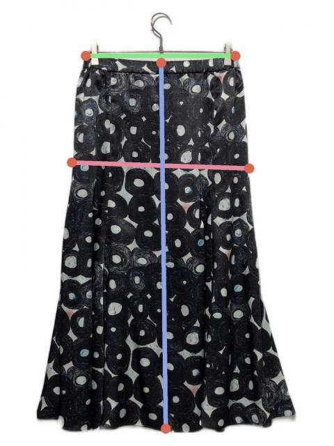 中古・古着通販】HERALBONY (ヘラルボニー) サテンスカート 「無題(丸