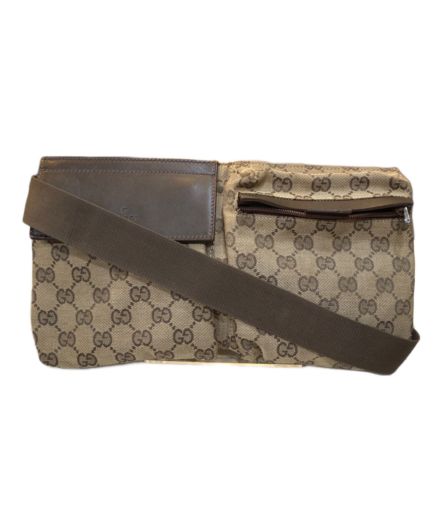 中古・古着通販】GUCCI (グッチ) ウエストポーチ ベージュ｜ブランド