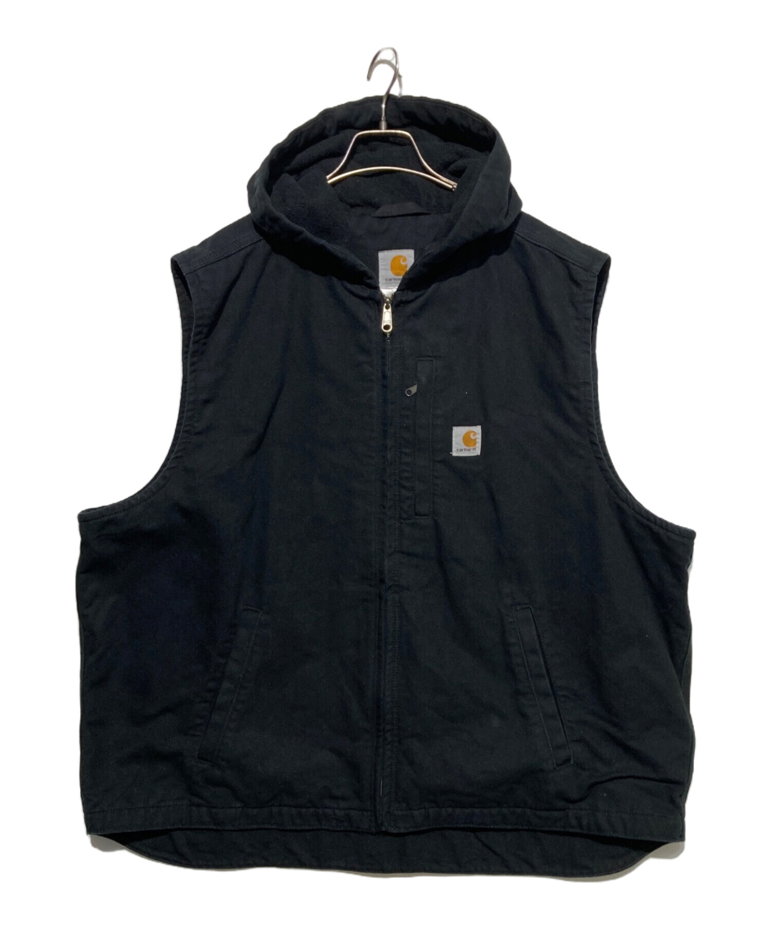 Carhartt ブラックベスト XL 中古・古着通販】CarHartt (カーハート) ダックワークベスト ブラック