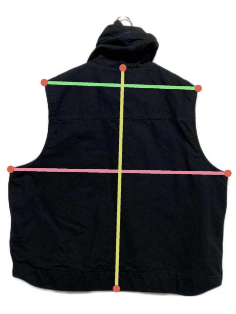 中古・古着通販】CarHartt (カーハート) ダックワークベスト ブラック