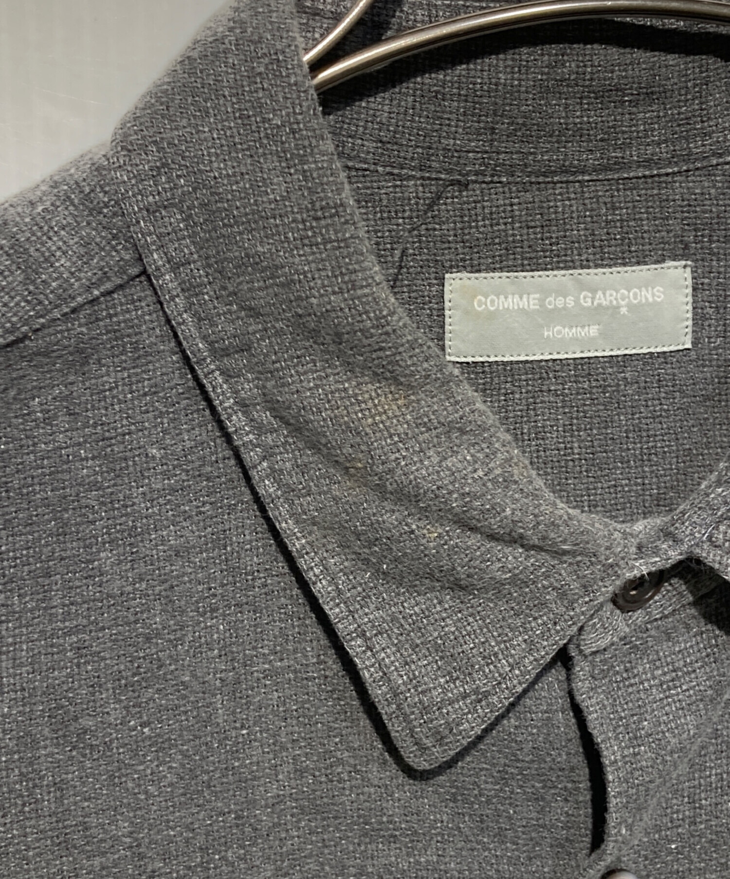 美品 田中オム⭐️コムデギャルソンオム 長袖カットソー 異素材ドッキング L相当 COMME des GARCONS HOMME コムデギャルソンオム ヴィンテージ 田中啓一