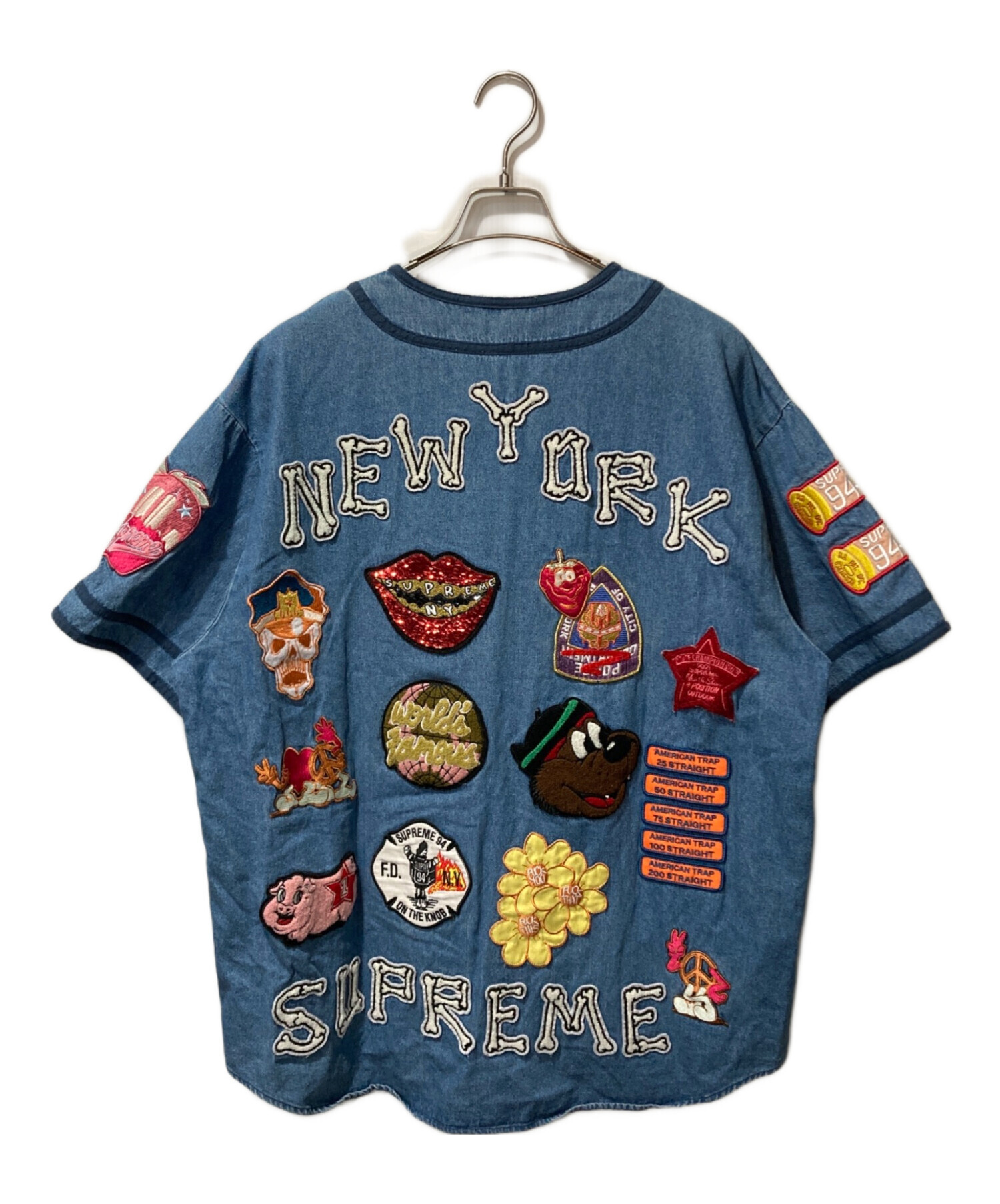 中古・古着通販】SUPREME (シュプリーム) 21SS Patches Denim Baseball