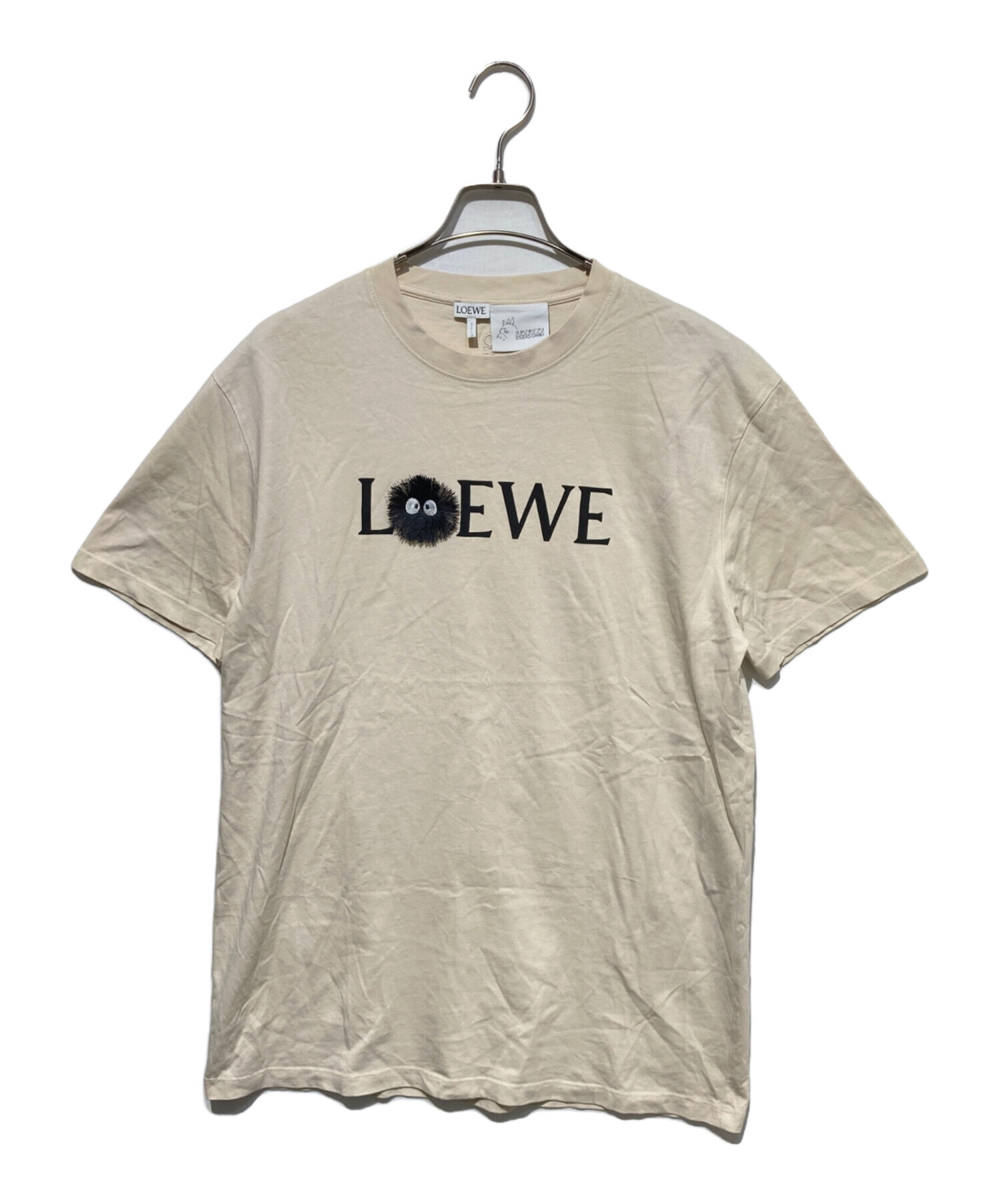 中古・古着通販】LOEWE (ロエベ) まっくろくろすけ Tシャツ ベージュ
