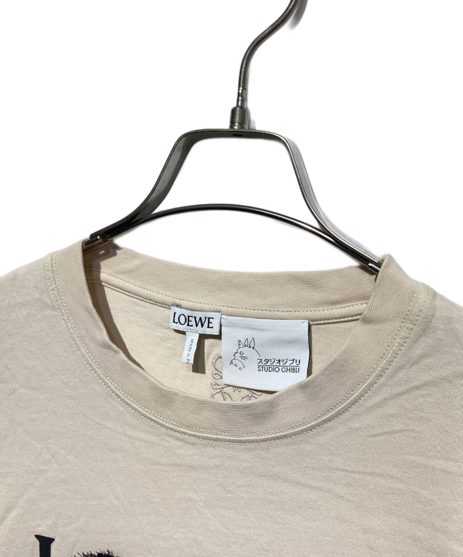 中古・古着通販】LOEWE (ロエベ) まっくろくろすけ Tシャツ ベージュ