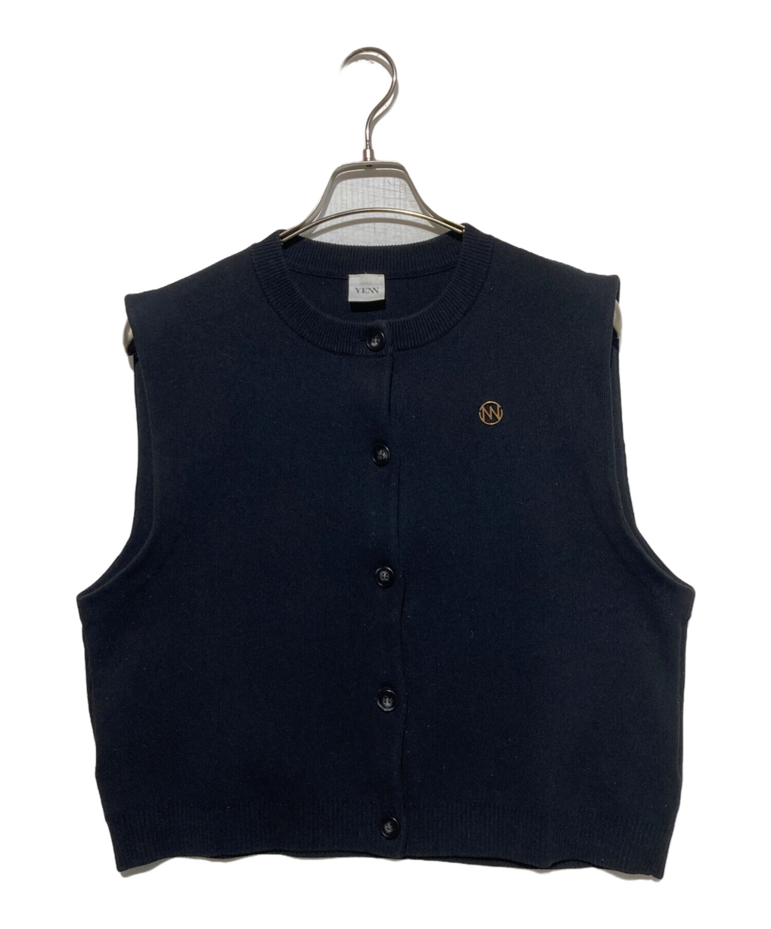 新品未使用‼️タグあり‼️DOUBLE FACE KNIT VEST 中古・古着通販】YENN (イエン) DOUBLE FACE KNIT VEST ブラック