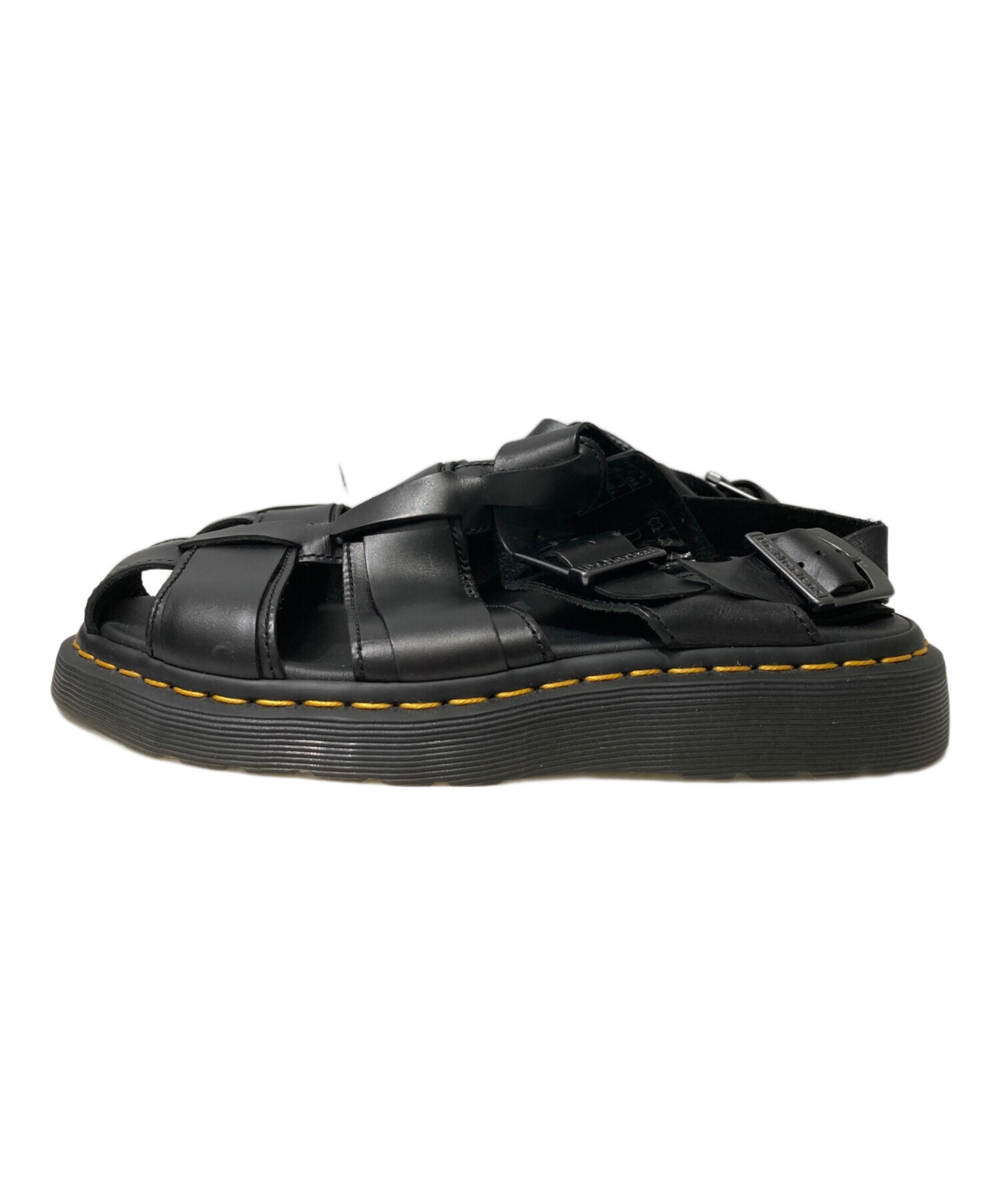 極美品 Dr. Martens KASSION サンダル ブラック UK7 中古・古着通販】Dr.Martens (ドクターマーチン) KASSION レザー
