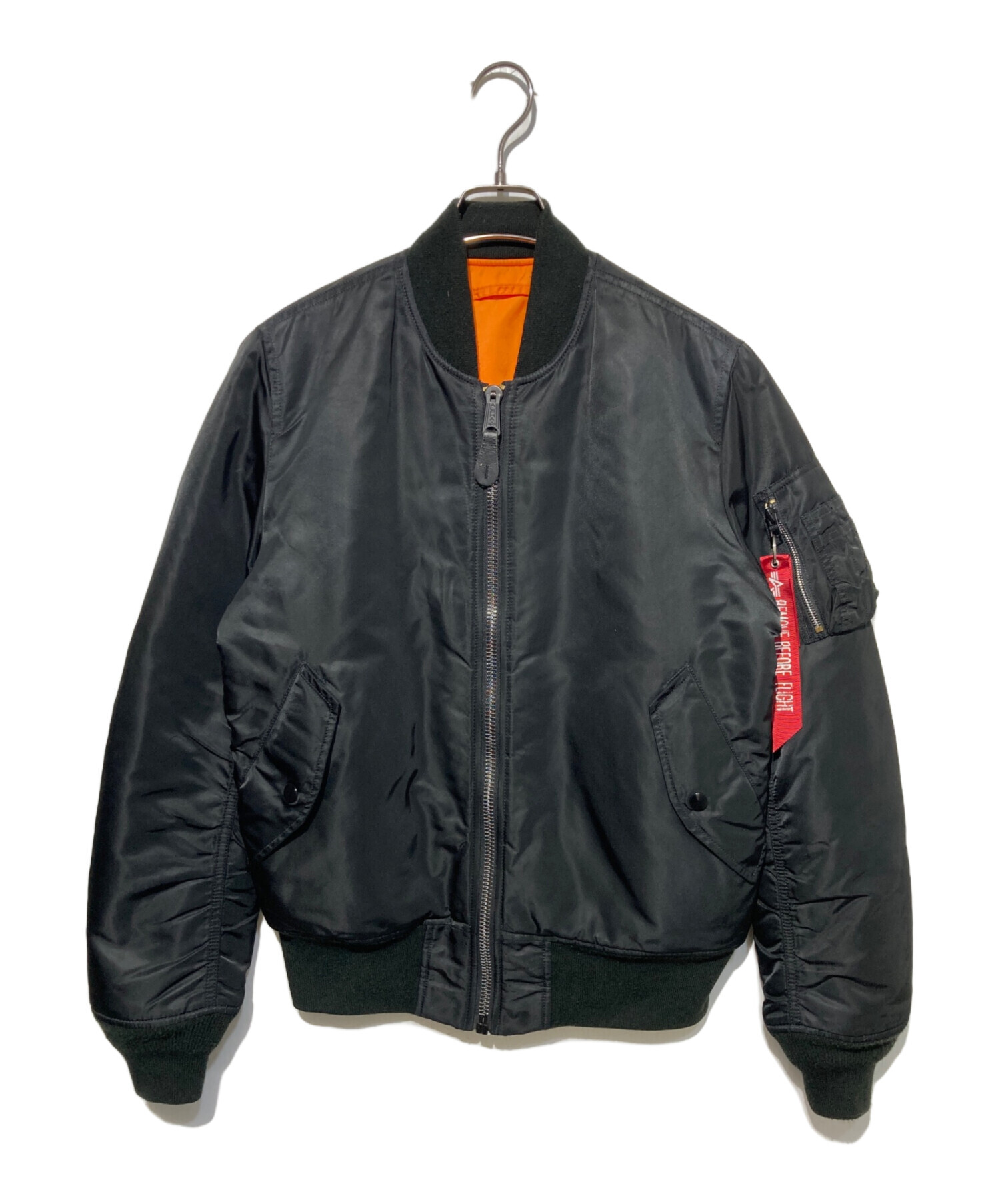 中古・古着通販】ALPHA (アルファ) MA-1 フライトジャケット ブラック